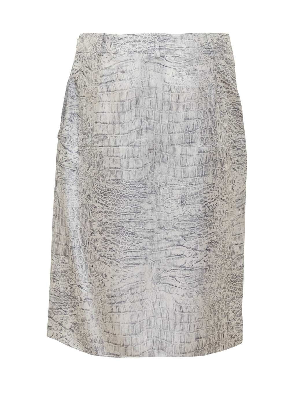 Оригінальна Draped Skirt With Animalier Pattern Salvatore ferragamo – вид ззаду
