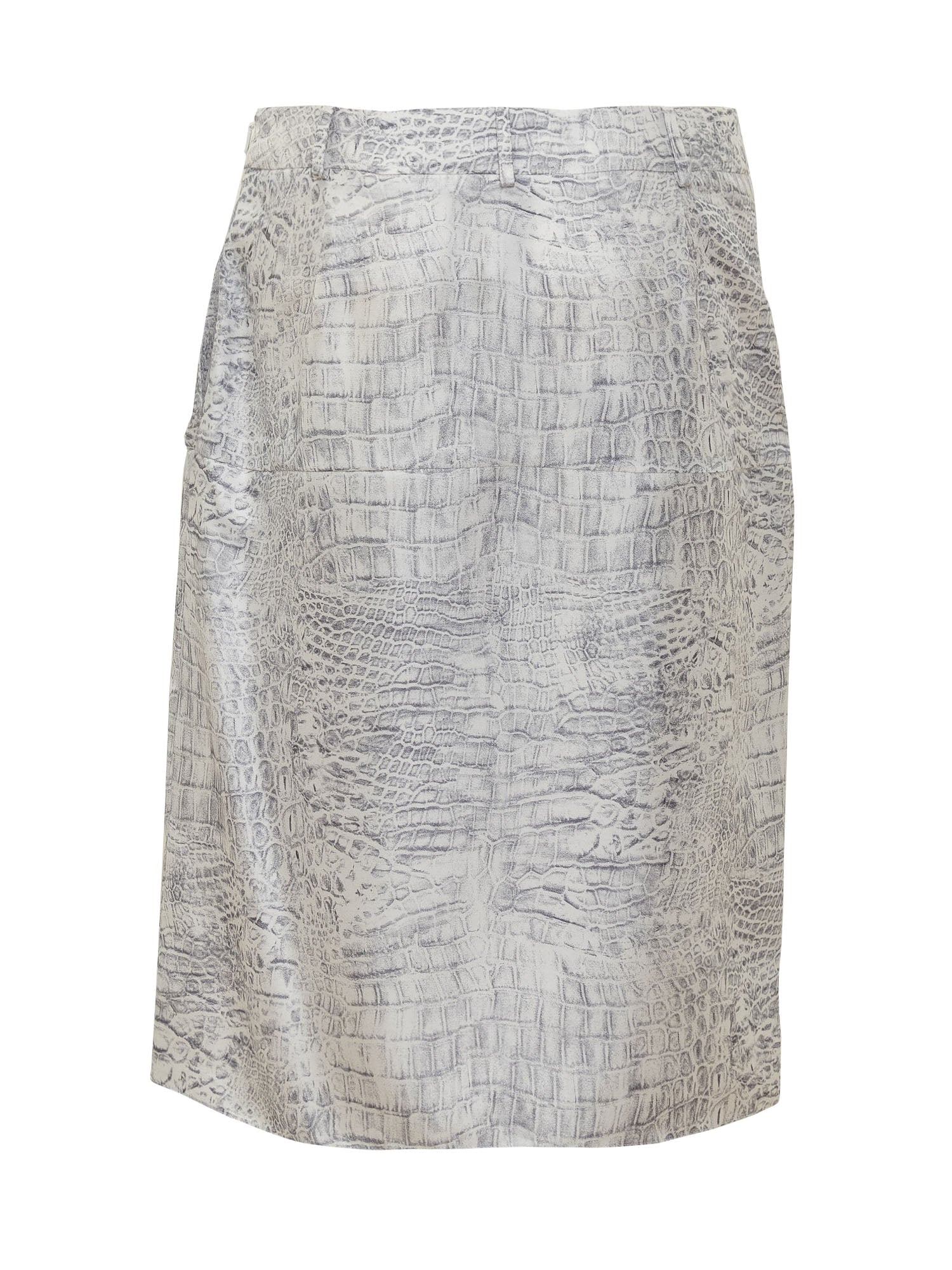 Оригінальна Draped Skirt With Animalier Pattern Salvatore ferragamo – вид ззаду