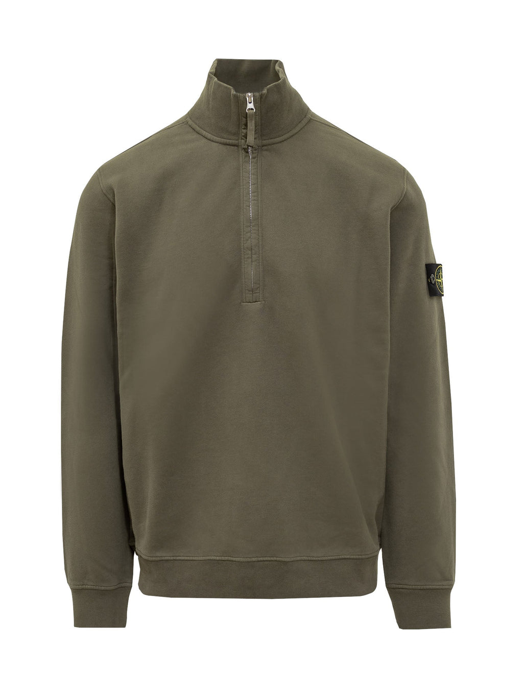 Half-Zip High-Neck Sweatshirt Stone island оригінал – Купити в Україні – боковий вид