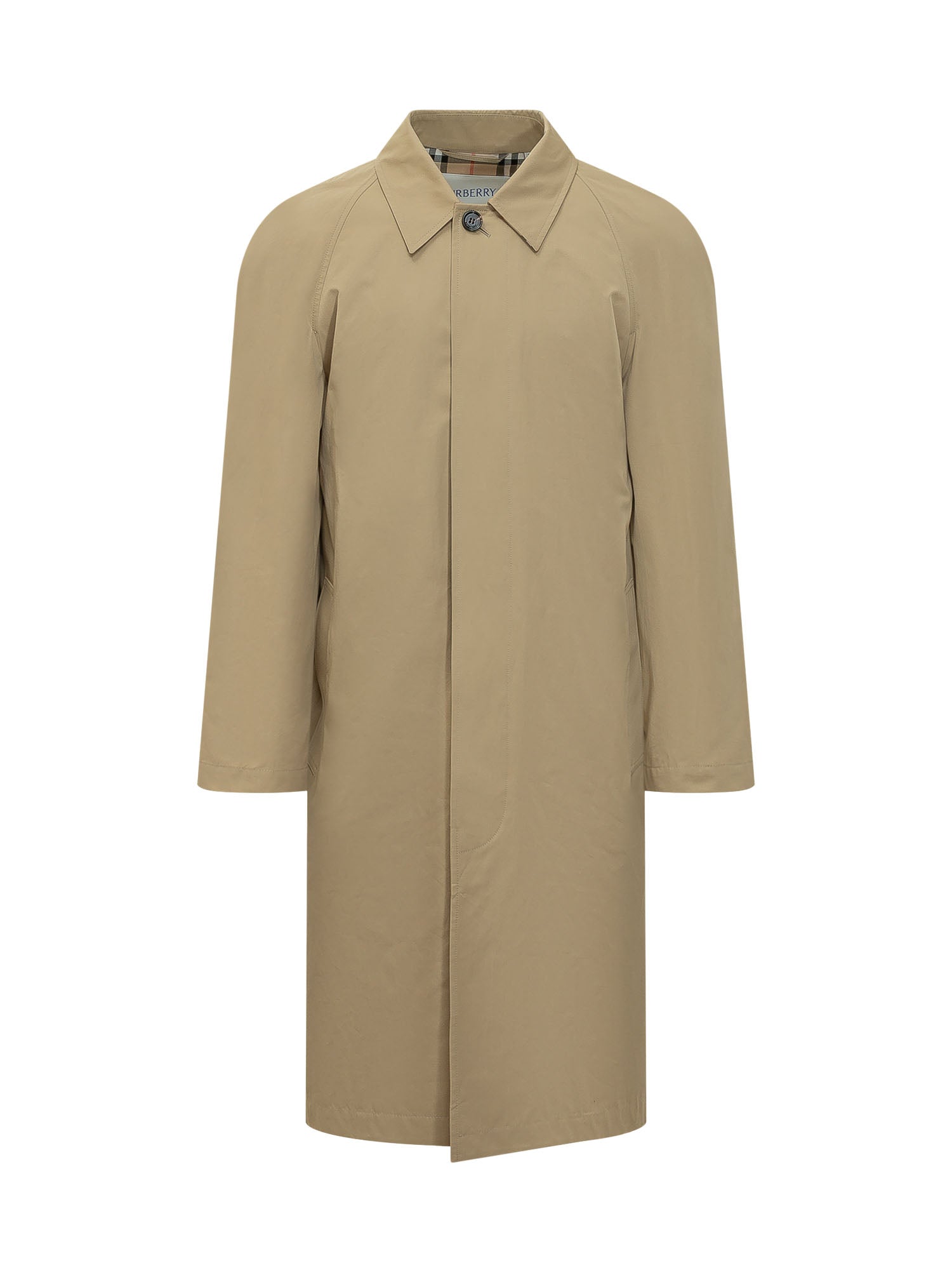 Parkbury Long Trench Coat With Collar Burberry оригінал – Купити в Україні – боковий вид