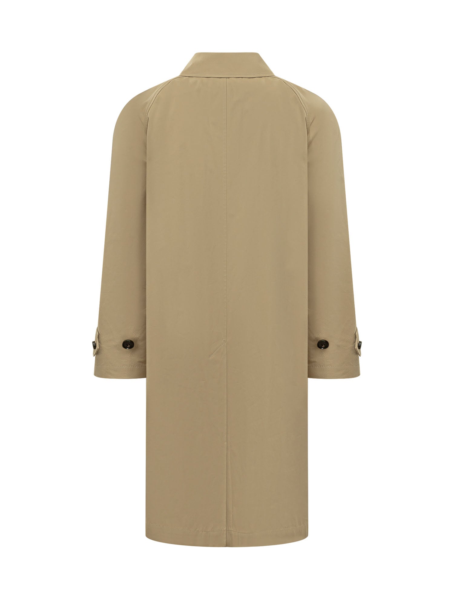 Parkbury Long Trench Coat With Collar Burberry оригінал – Купити в Україні – вид ззаду