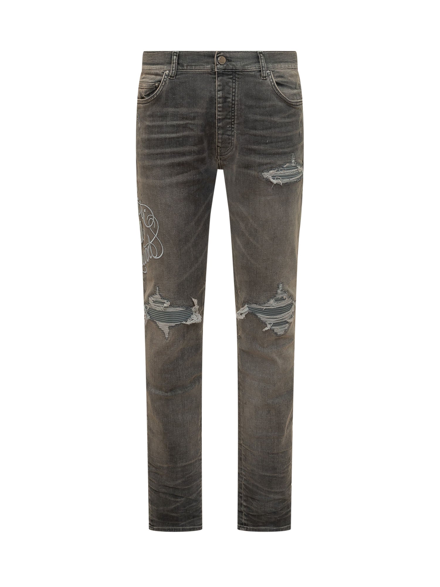 Hollywood Jeans With Rips And Five Pockets Amiri – Гарантія оригінальності – боковий вид