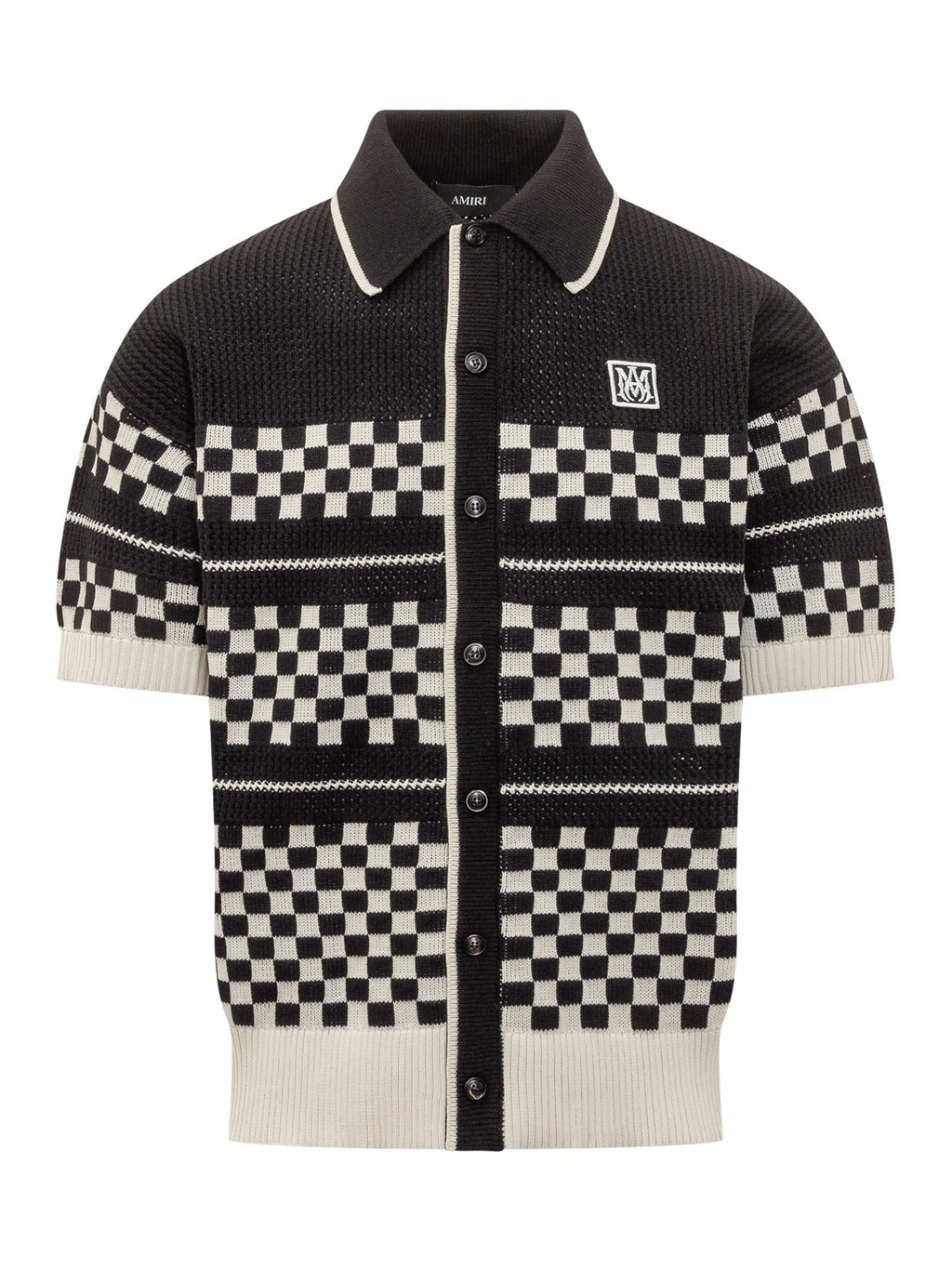 Оригінальна Short Sleeve Knit Polo Amiri – боковий вид