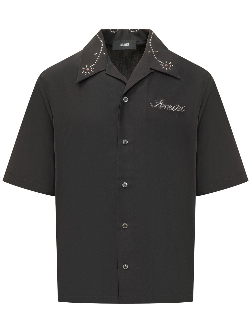 Stud Camp Shirt With Collar And Decorative Applications Amiri оригінал – Купити в Україні – боковий вид