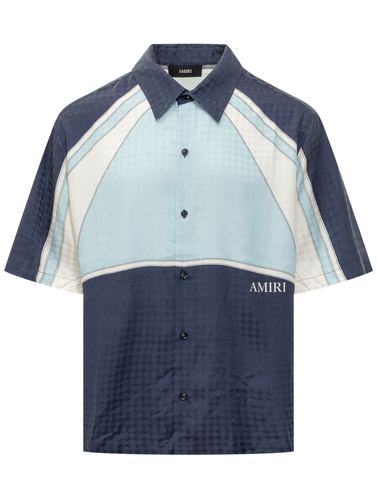 Panel Camp Shirt With Collar And Contrast Panels Amiri оригінал – Купити в Україні – боковий вид