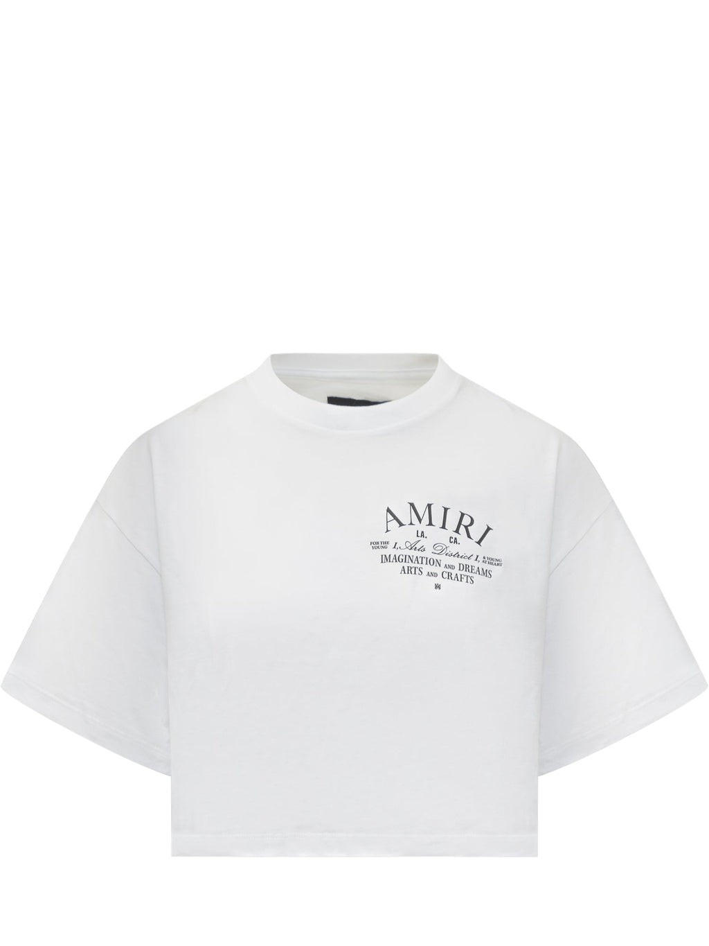 Crop Logo T-Shirt Amiri – Гарантія оригінальності – боковий вид