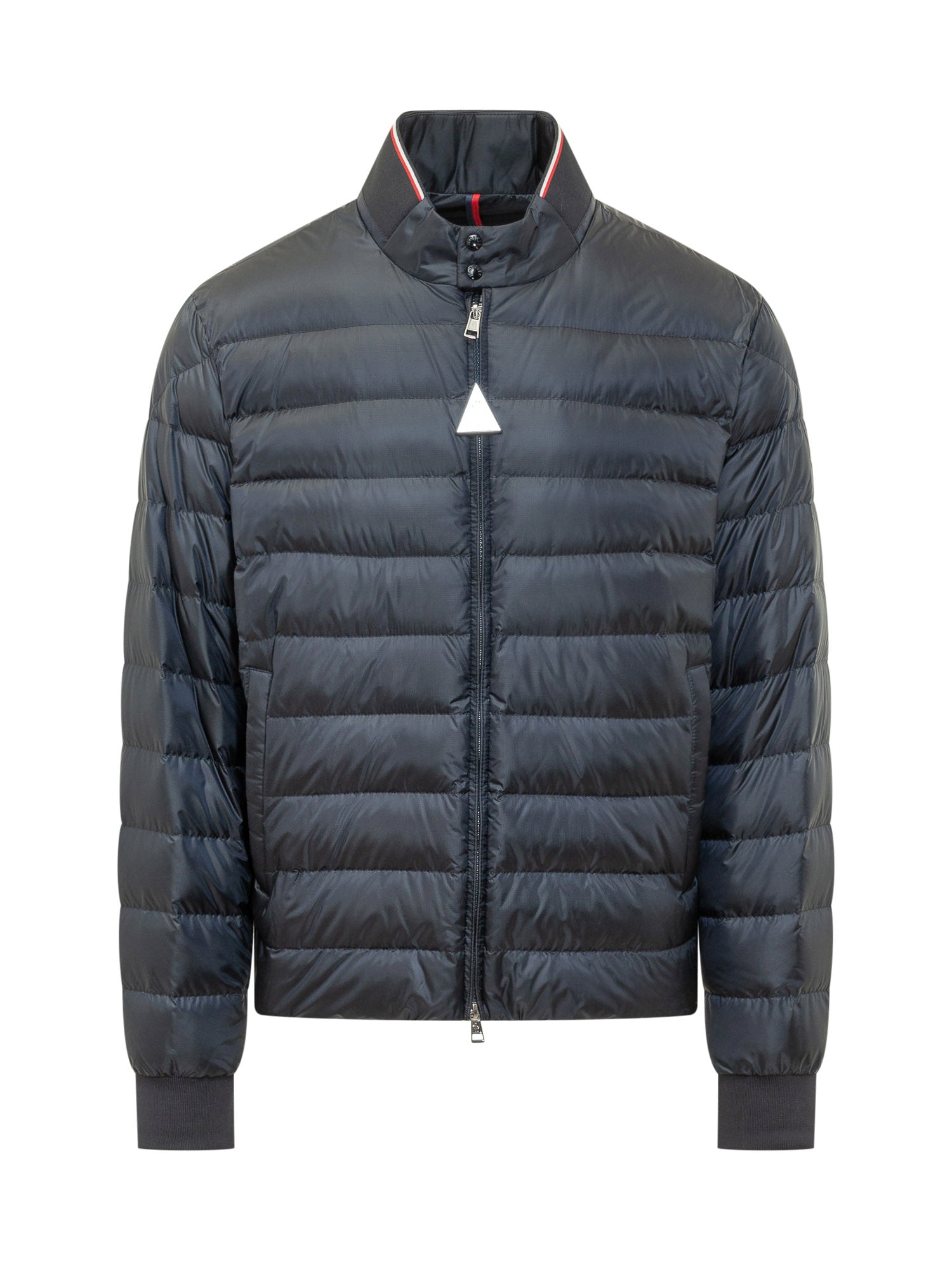 Padded Biker Jacket With High Neck Moncler – Гарантія оригінальності – боковий вид