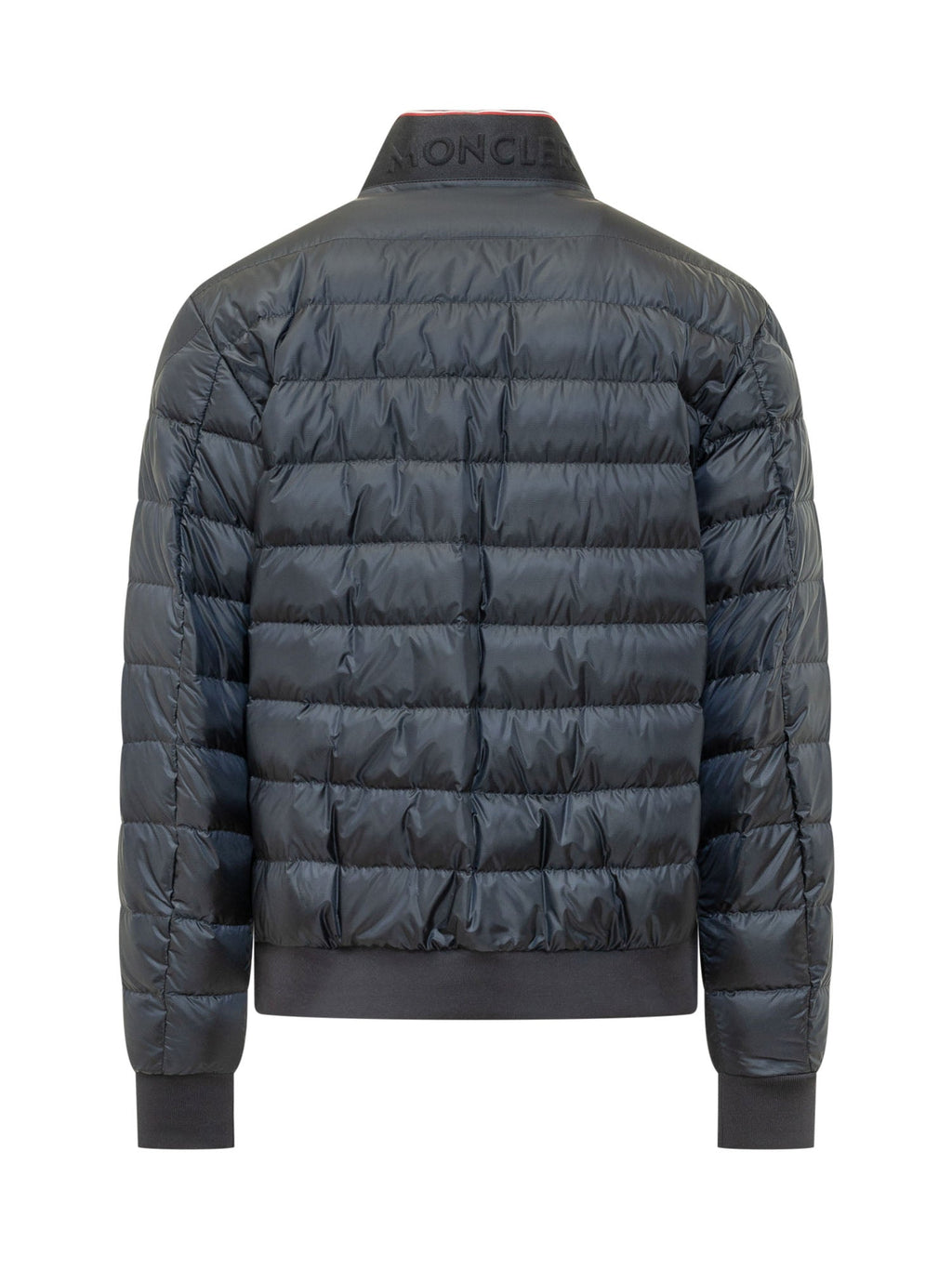 Padded Biker Jacket With High Neck Moncler – Гарантія оригінальності – вид ззаду
