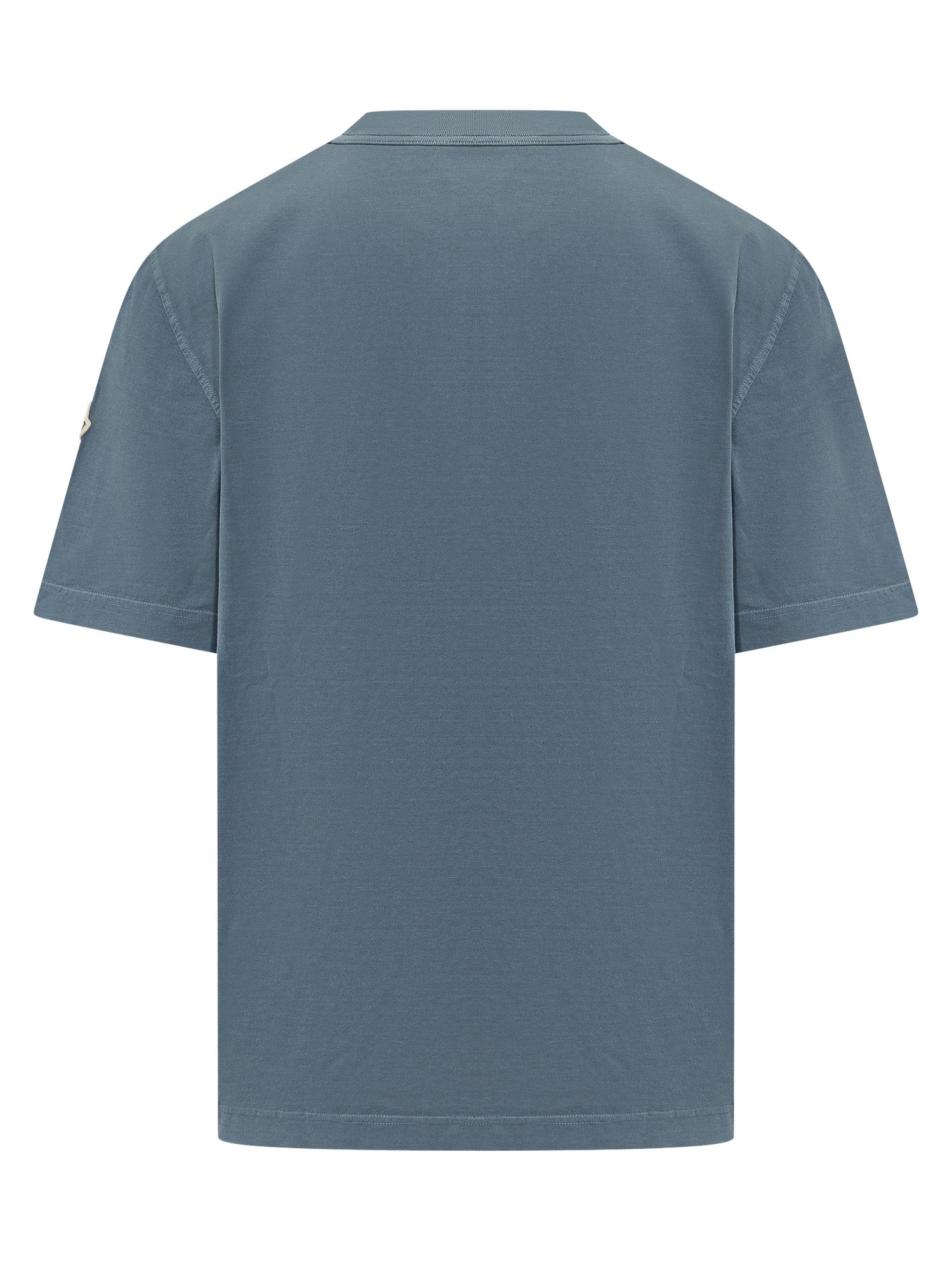 Short-Sleeve Cotton T-Shirt With Logo Moncler оригінал – Купити в Україні – вид ззаду