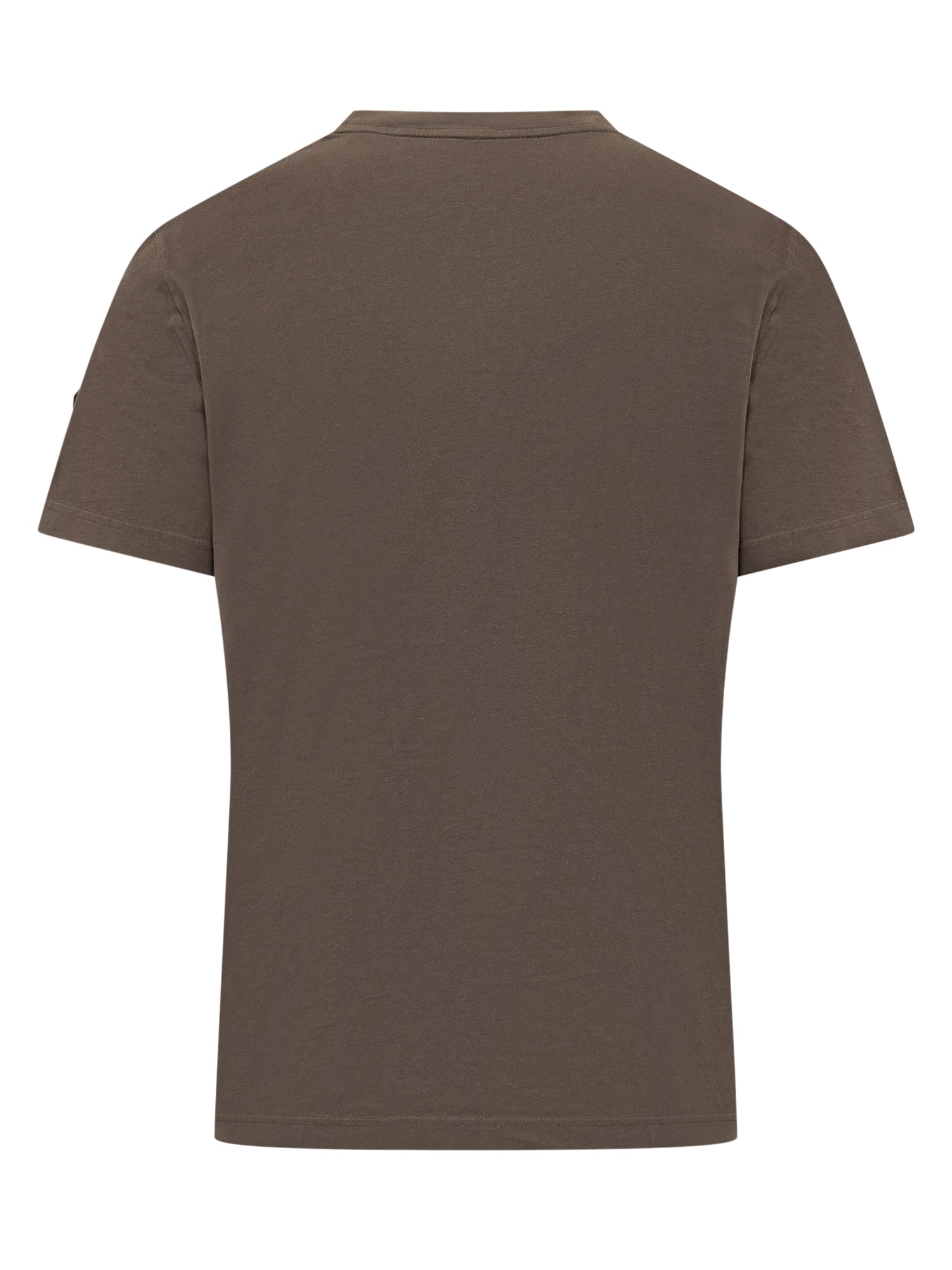 Short-Sleeve Cotton T-Shirt With Logo Moncler оригінал – Купити в Україні – вид ззаду