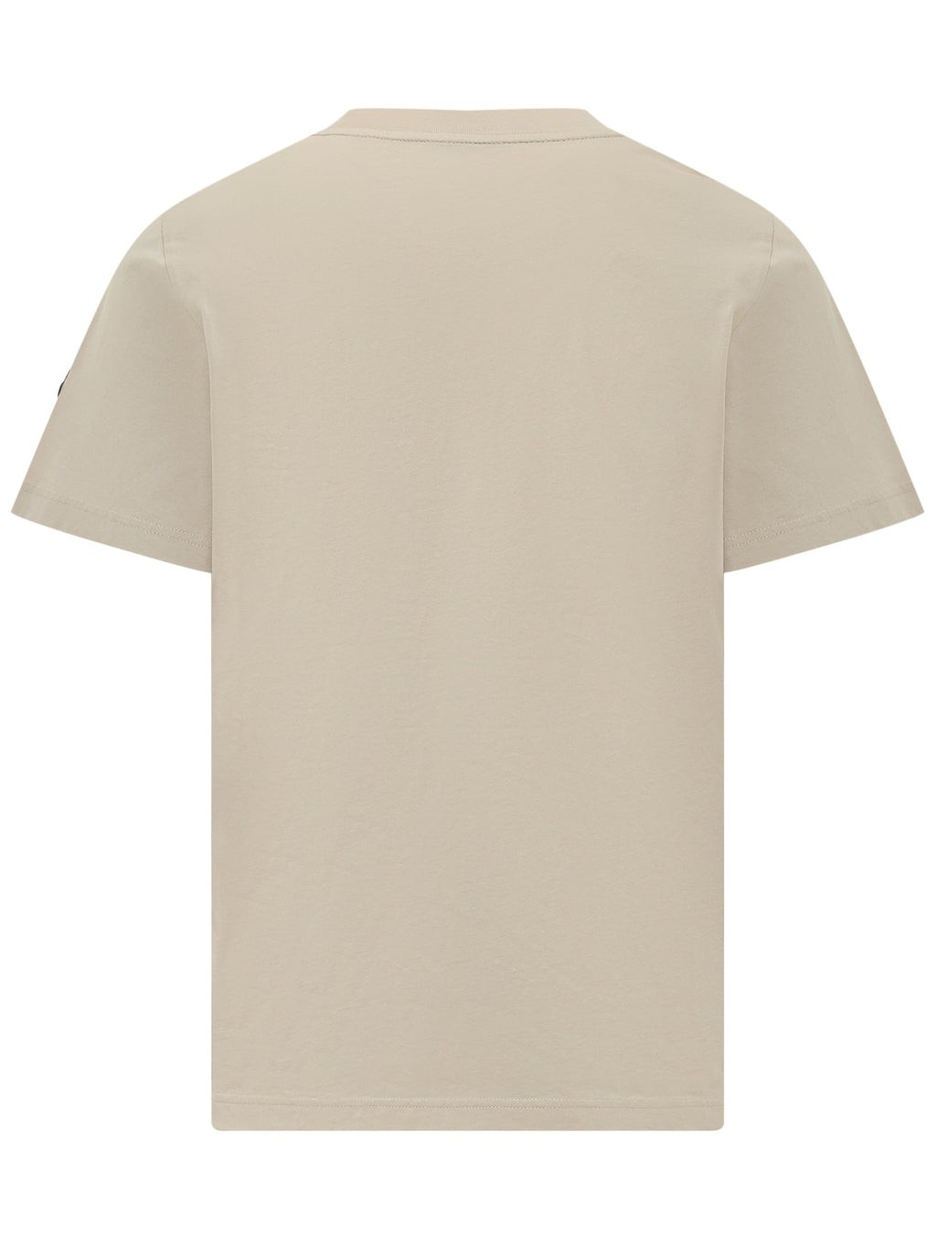 Short-Sleeve Cotton T-Shirt With Logo Moncler оригінал – Купити в Україні – вид ззаду