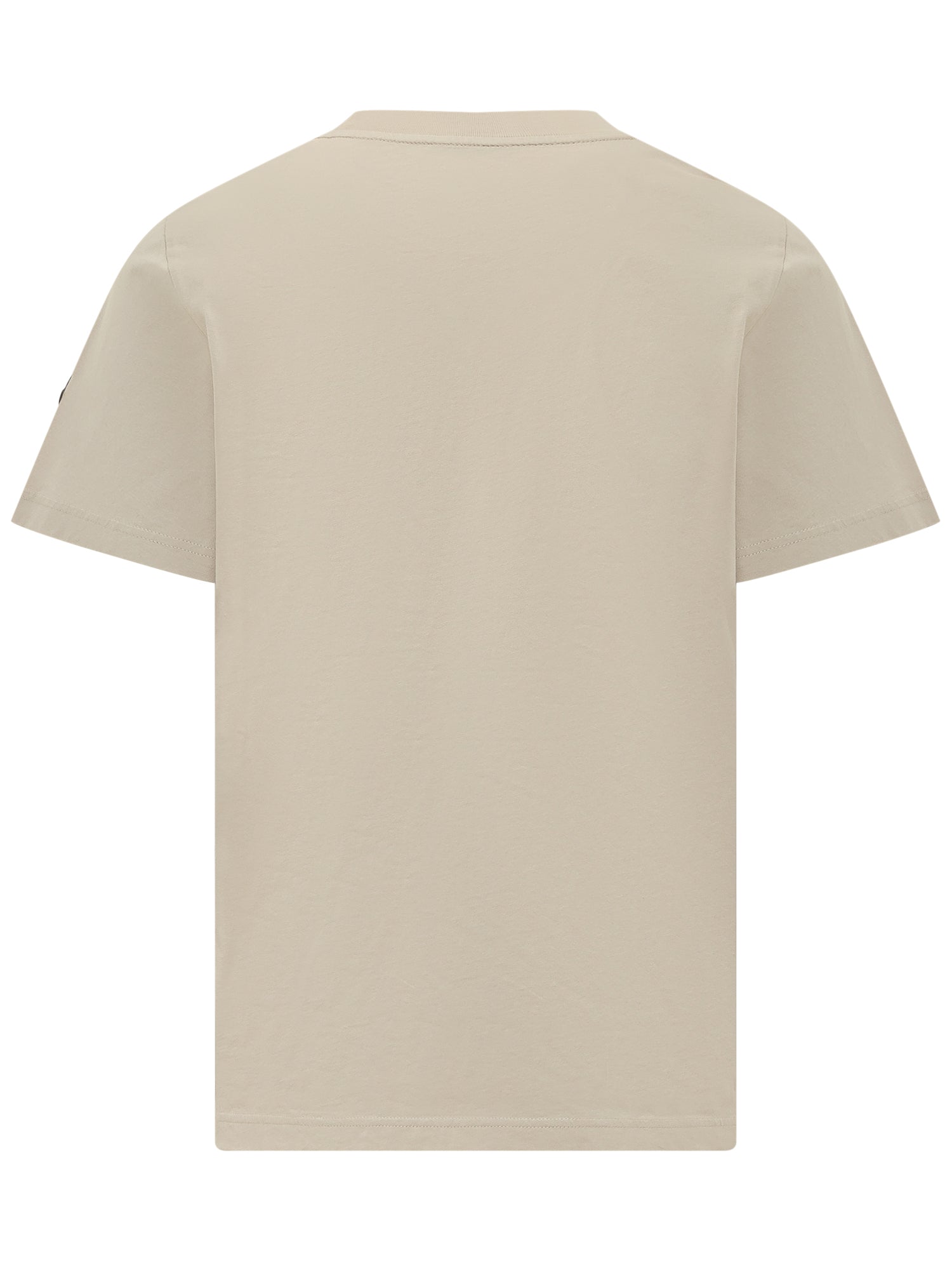 Short-Sleeve Cotton T-Shirt With Logo Moncler оригінал – Купити в Україні – вид ззаду