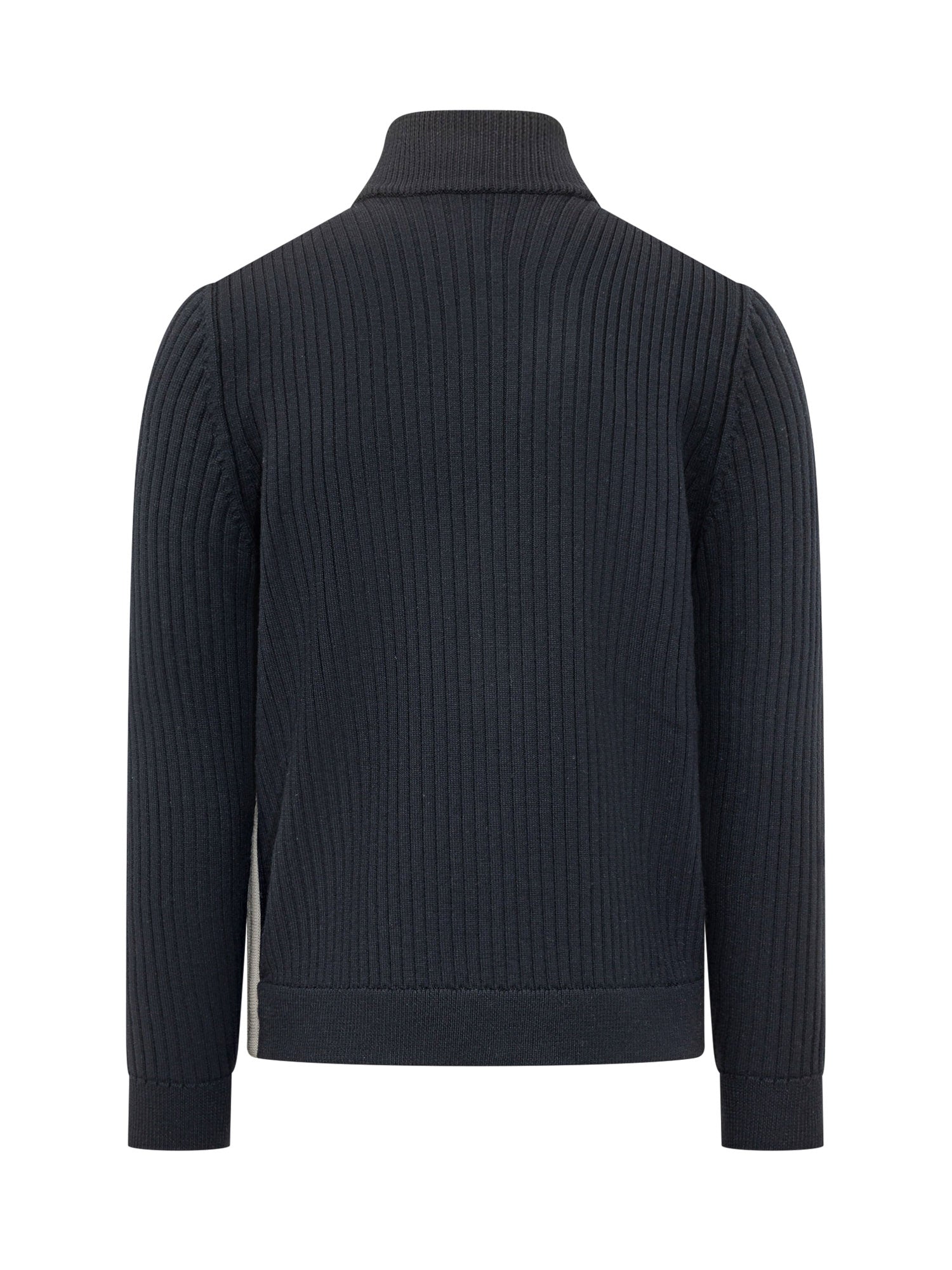 Оригінальна Tricot Cardigan With Padded Front Panel Moncler – вид ззаду