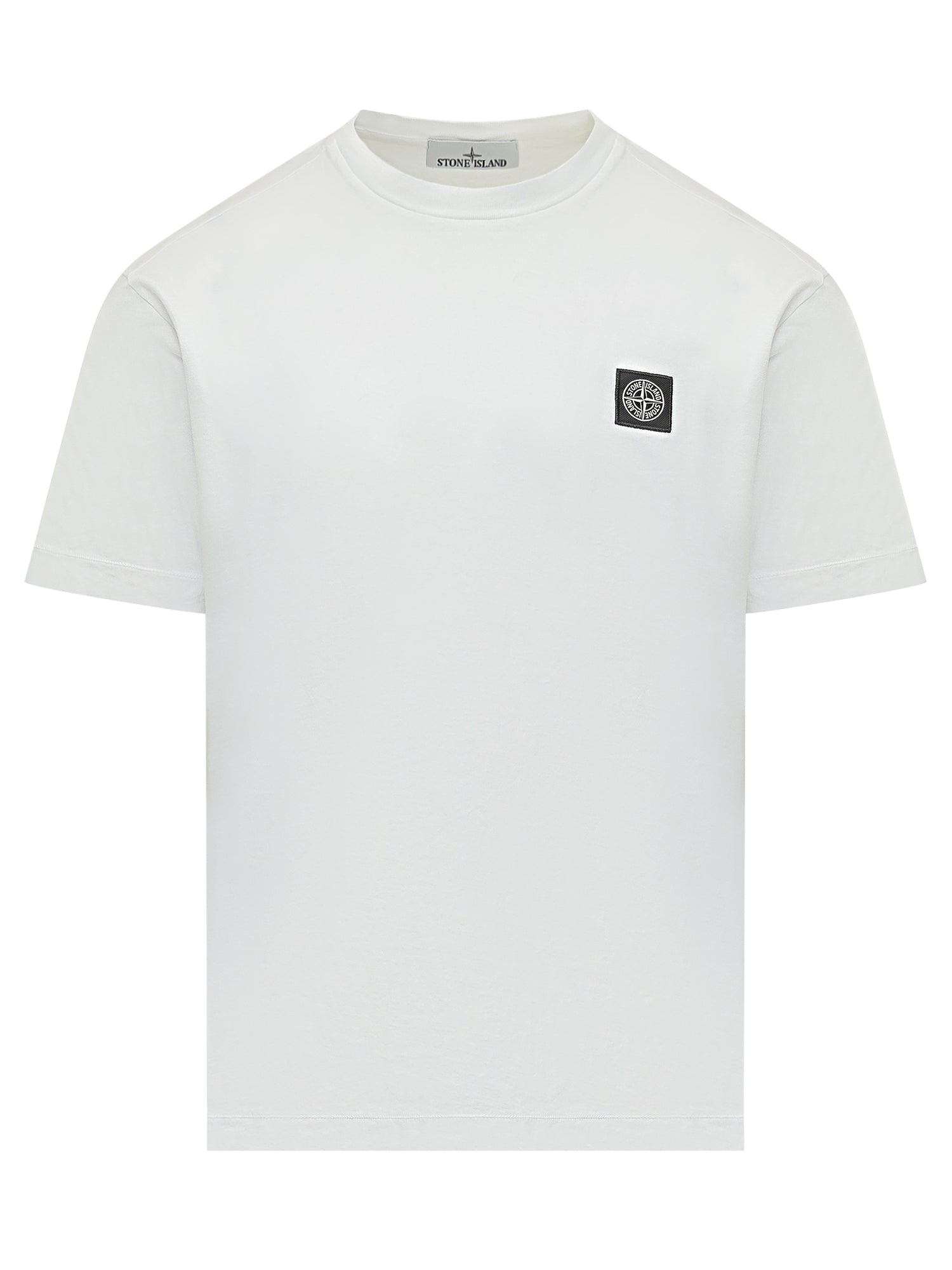 Оригінальна Basic T-Shirt With Patch Stone island – боковий вид