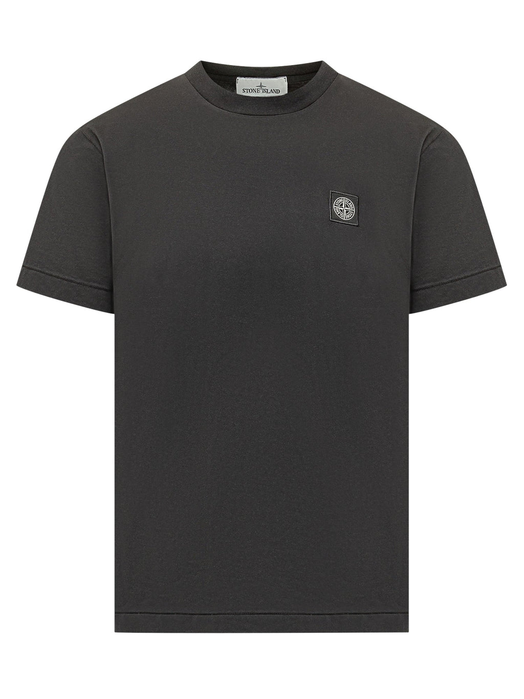 Оригінальна Basic T-Shirt With Patch Stone island – боковий вид