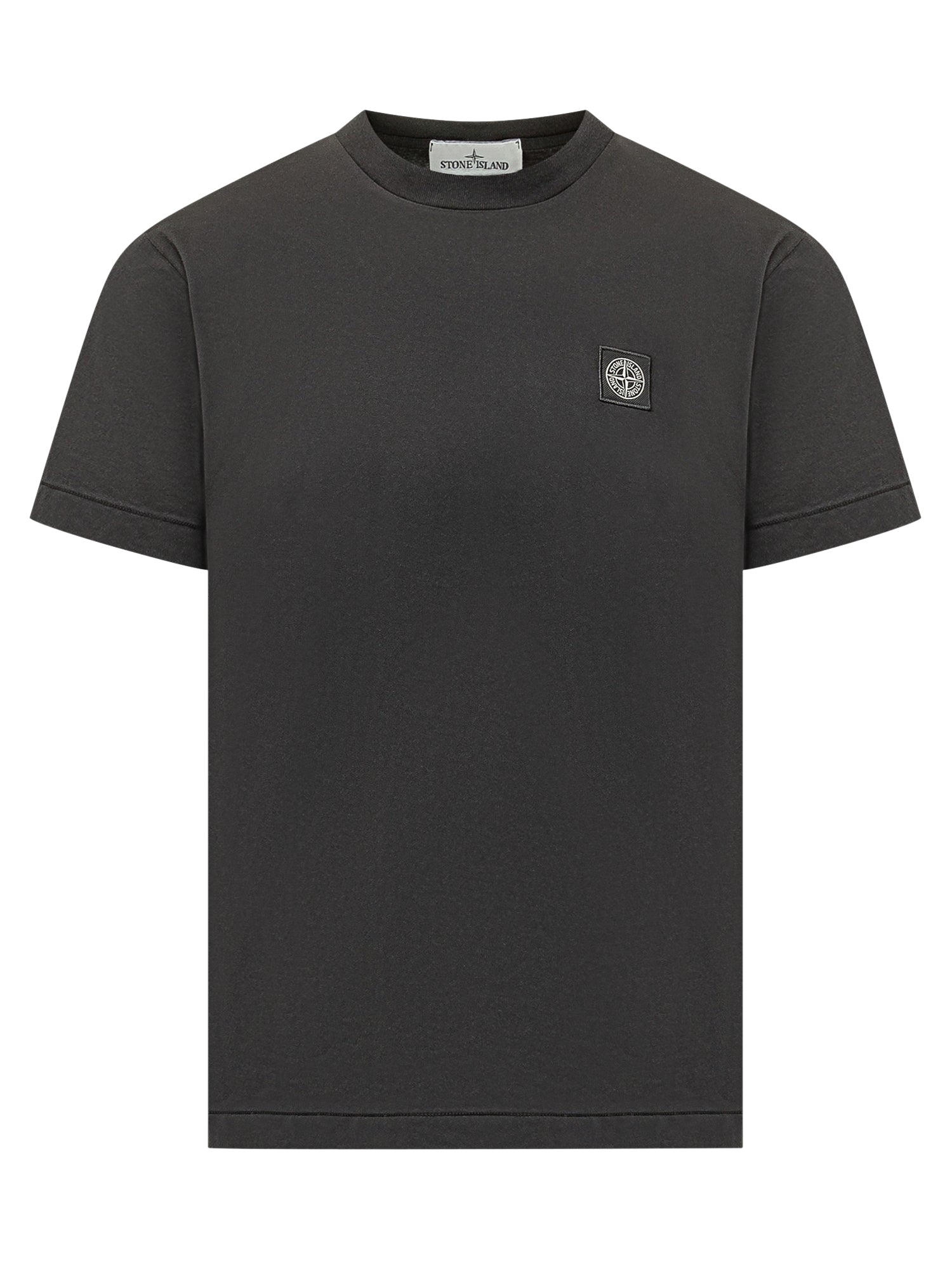 Оригінальна Basic T-Shirt With Patch Stone island – боковий вид