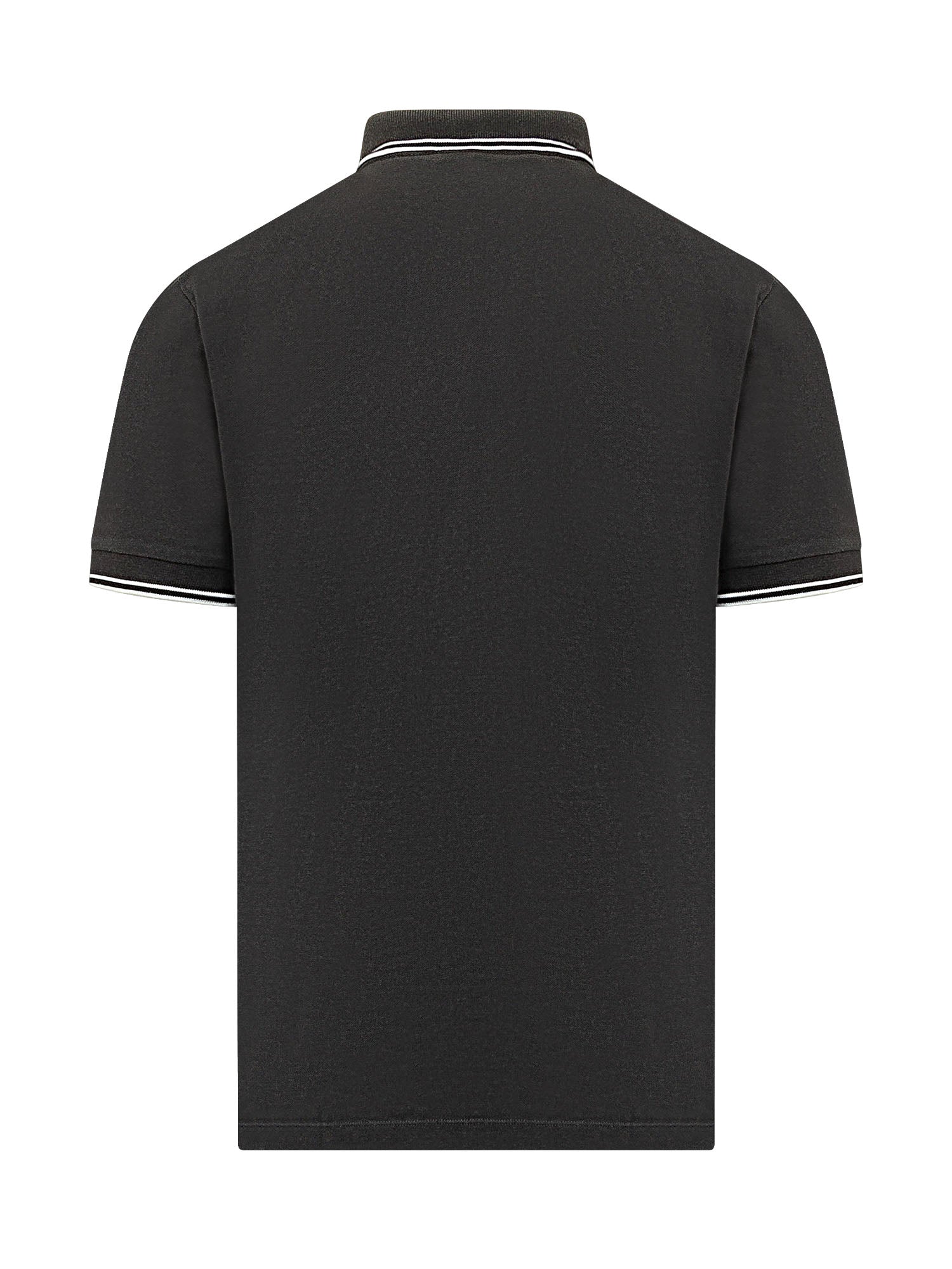 Short Sleeve Polo Shirt With Contrast Details Stone island оригінал – Купити в Україні – вид ззаду