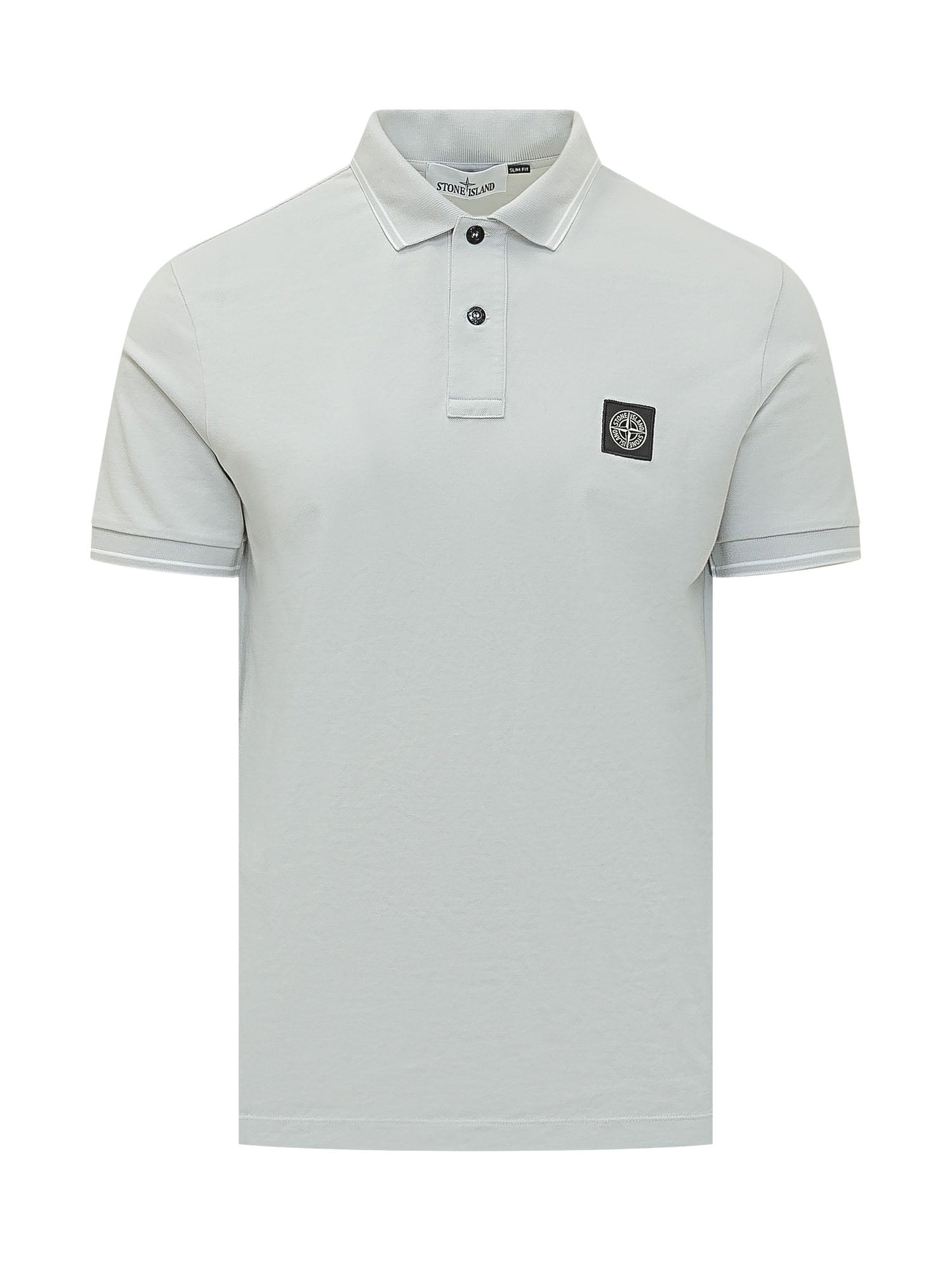 Short Sleeve Polo Shirt With Contrast Details Stone island оригінал – Купити в Україні – боковий вид