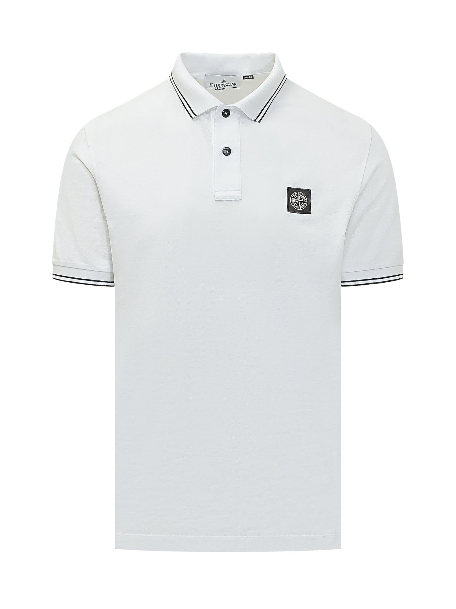 Short Sleeve Polo Shirt With Contrast Details. Stone island оригінал – Купити в Україні – боковий вид