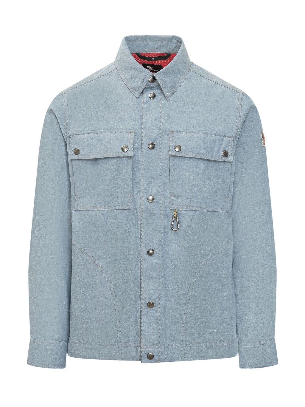Long Sleeve Shirt With Front Pockets And Snap Buttons Moncler – Гарантія оригінальності – боковий вид