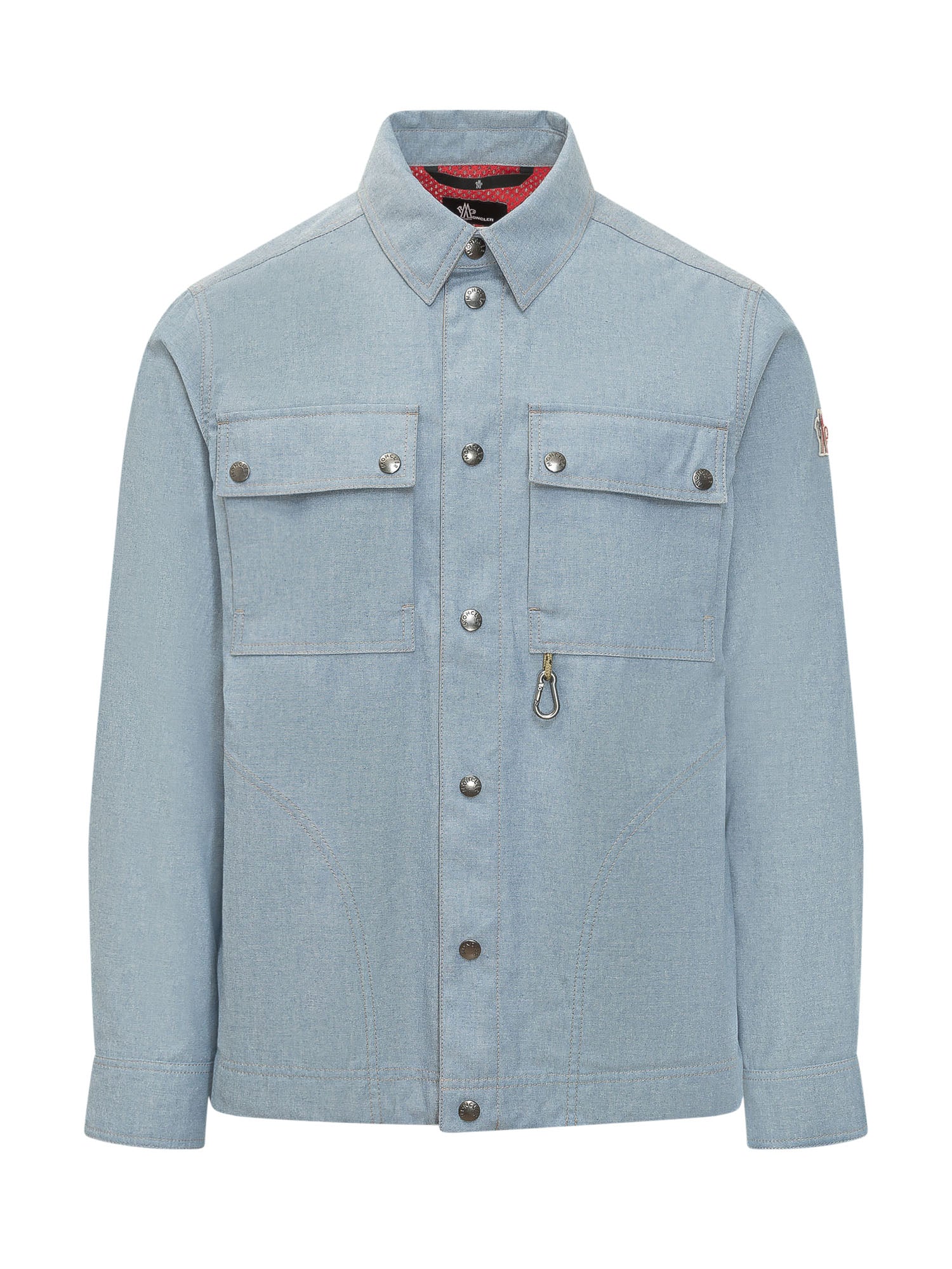 Long Sleeve Shirt With Front Pockets And Snap Buttons Moncler – Гарантія оригінальності – боковий вид