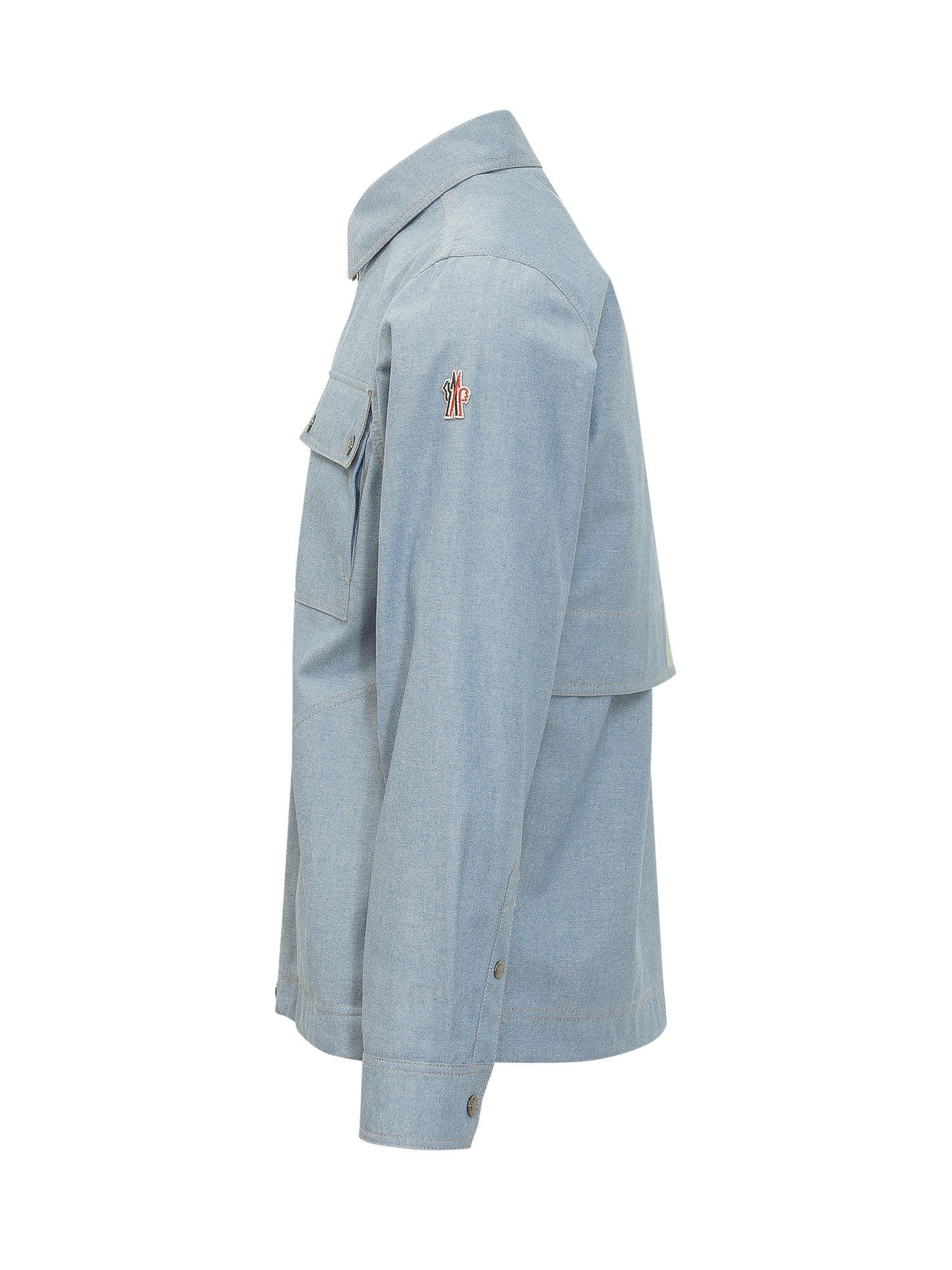Long Sleeve Shirt With Front Pockets And Snap Buttons Moncler – Гарантія оригінальності – детальний вид