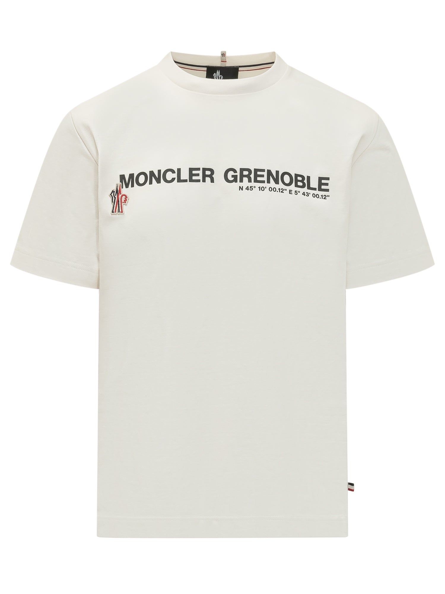 Оригінальна Short Sleeve T-Shirt With Front Print Moncler – боковий вид
