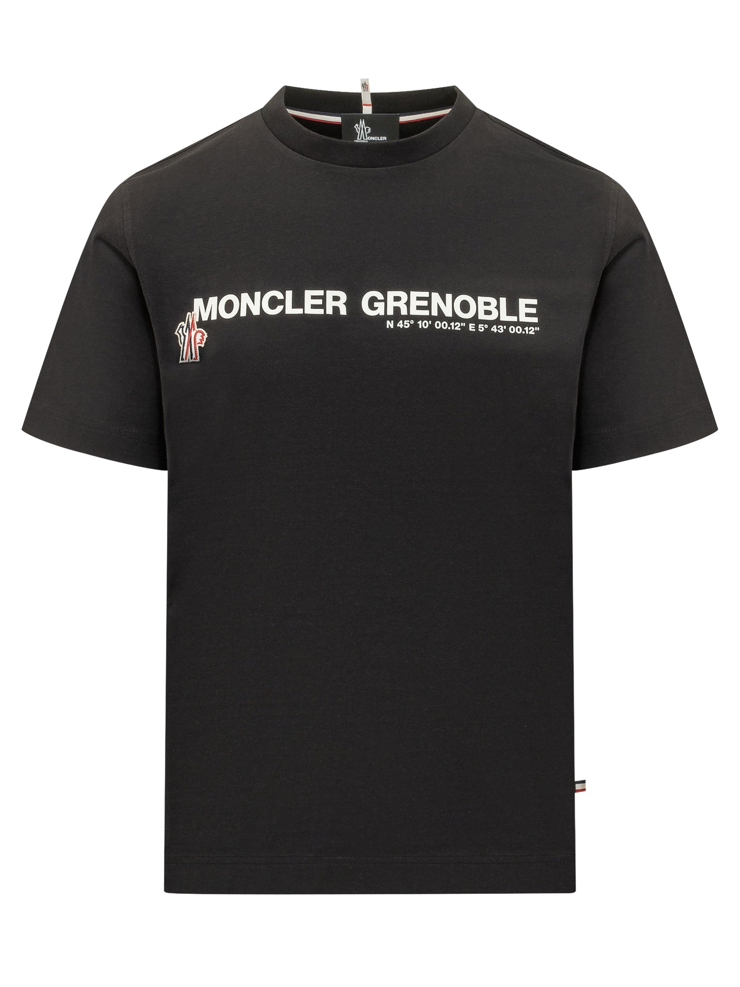 Оригінальна Short Sleeve T-Shirt With Front Print Moncler – боковий вид