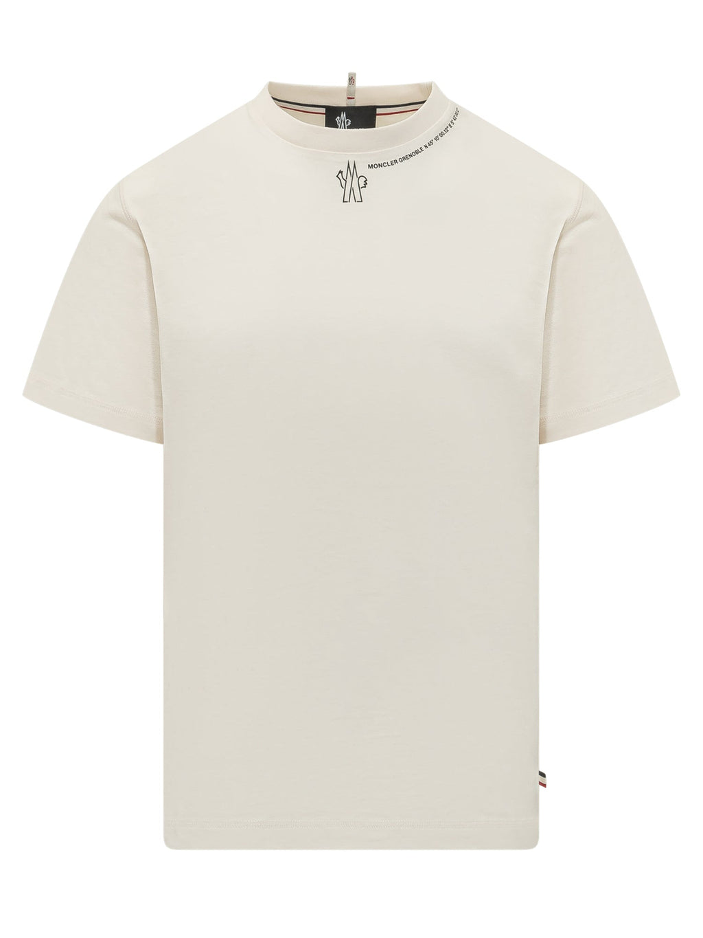 Оригінальна Short Sleeve T-Shirt With Printed Logo Moncler – боковий вид