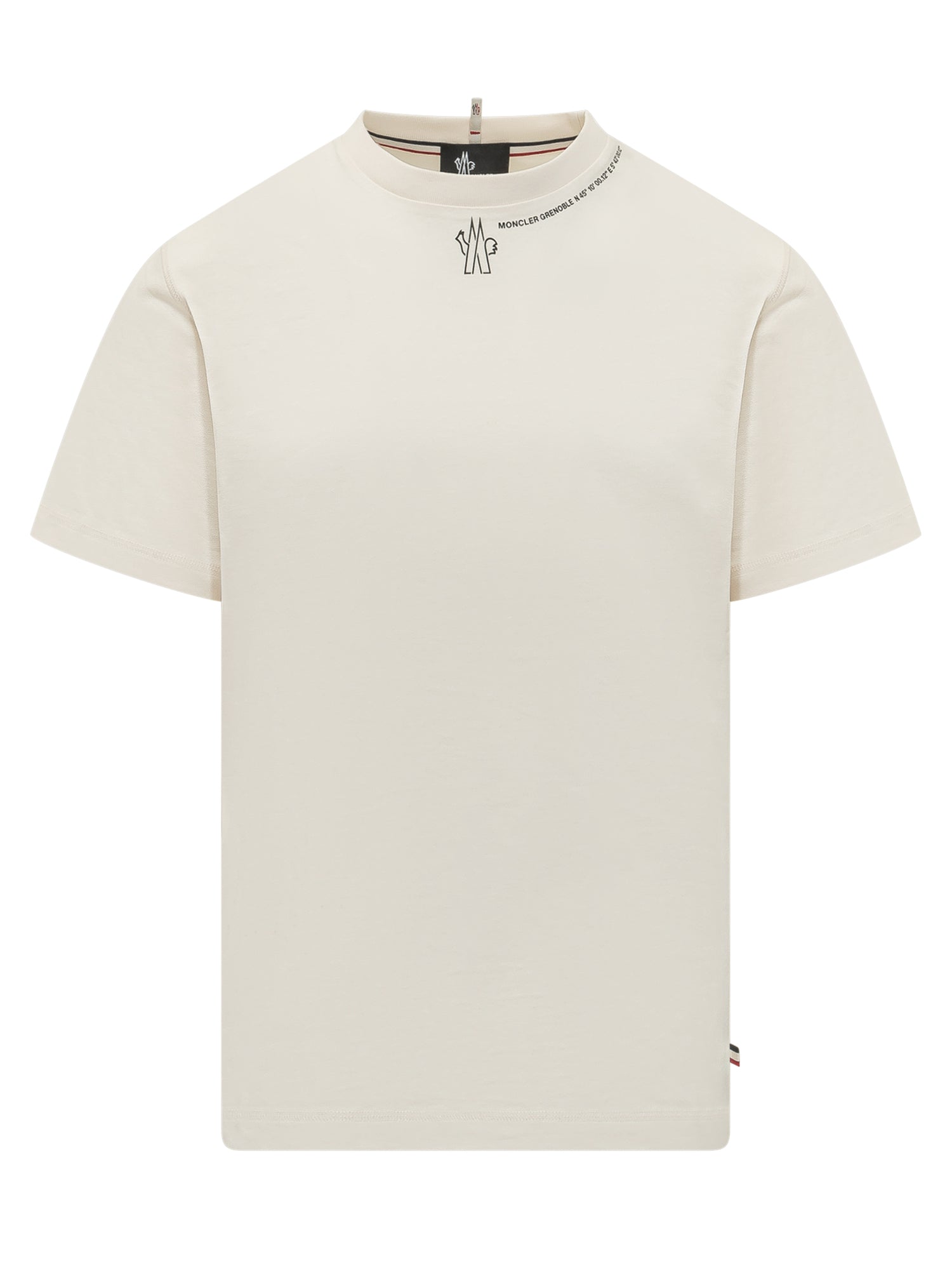 Оригінальна Short Sleeve T-Shirt With Printed Logo Moncler – боковий вид