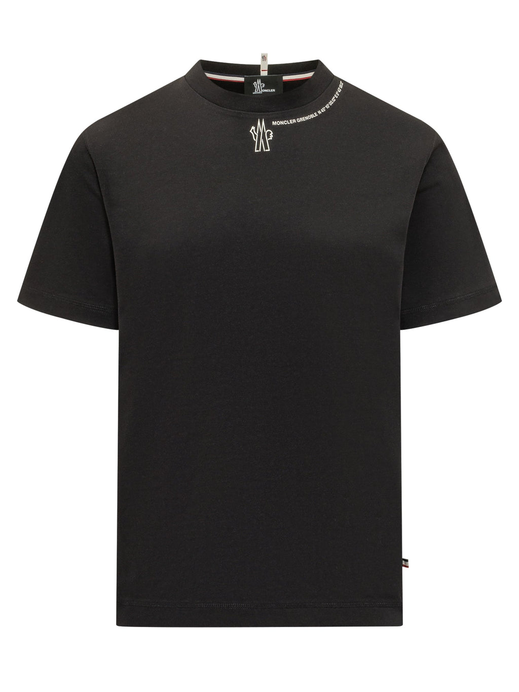 Оригінальна Short Sleeve T-Shirt With Printed Logo Moncler – боковий вид