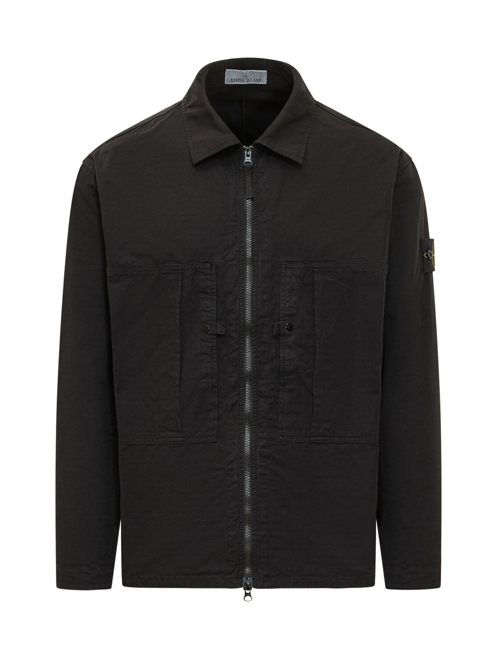 Zip Shirt Jacket With Front Pockets Stone island – Гарантія оригінальності – боковий вид