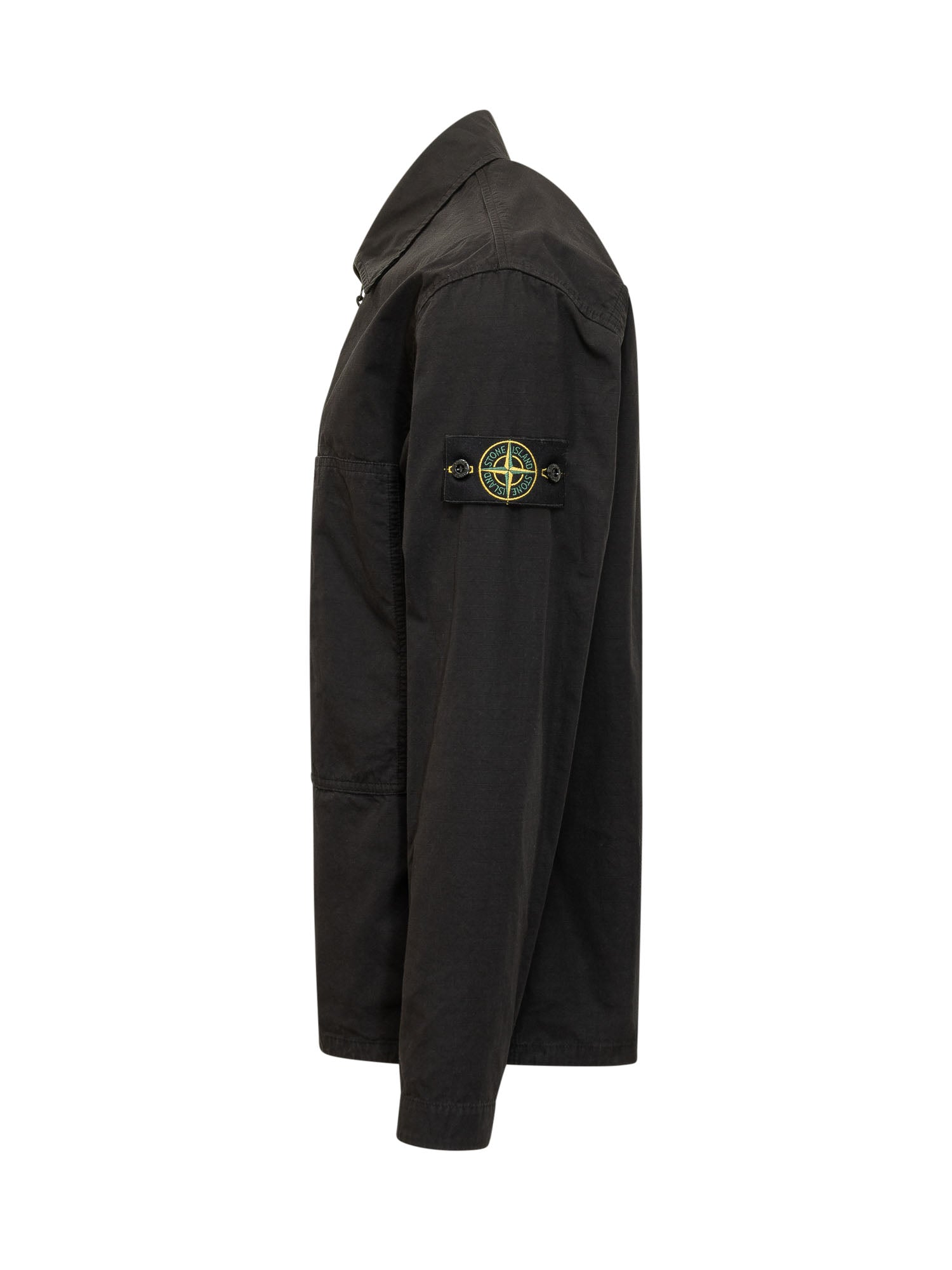 Zip Shirt Jacket With Front Pockets Stone island – Гарантія оригінальності – детальний вид