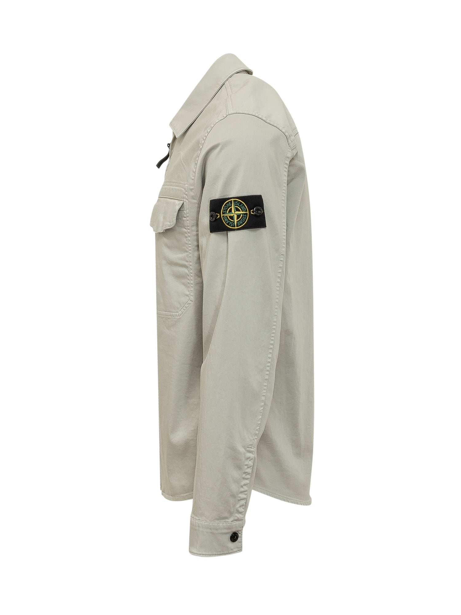 Zip-Up Shirt With Patch Pocket Stone island оригінал – Купити в Україні – детальний вид