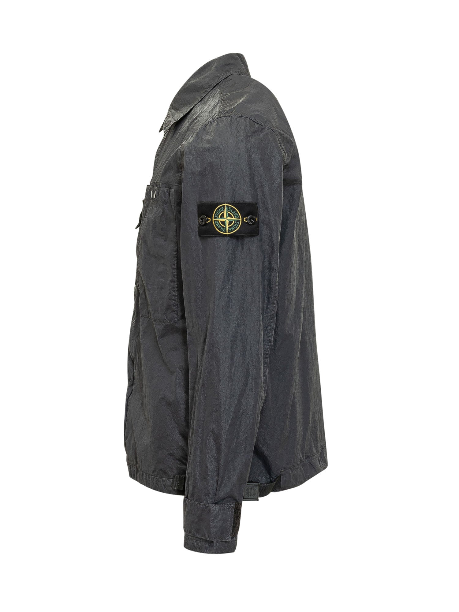 Long Sleeve Shirt With Front Pockets And Zip Stone island – Гарантія оригінальності – детальний вид