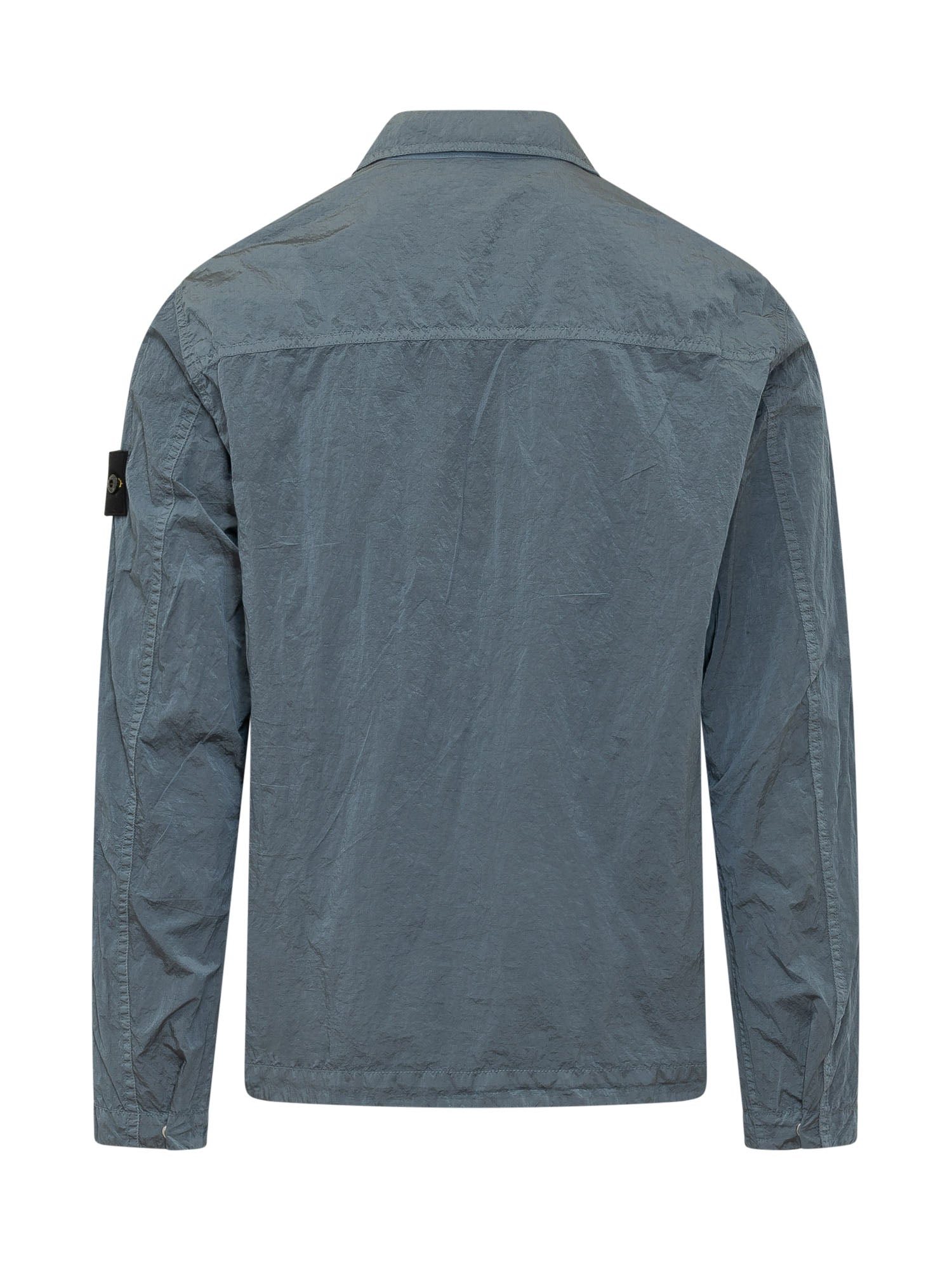 Zip-Up Overshirt With Chest Pocket Stone island – Гарантія оригінальності – вид ззаду