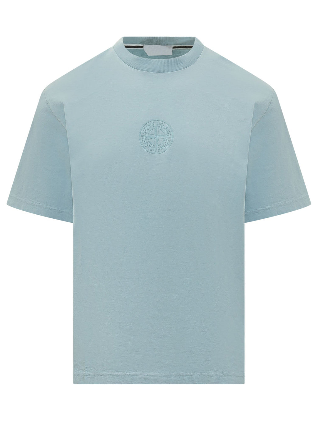 Оригінальна T-Shirt With Embossed Logo Stone island – боковий вид