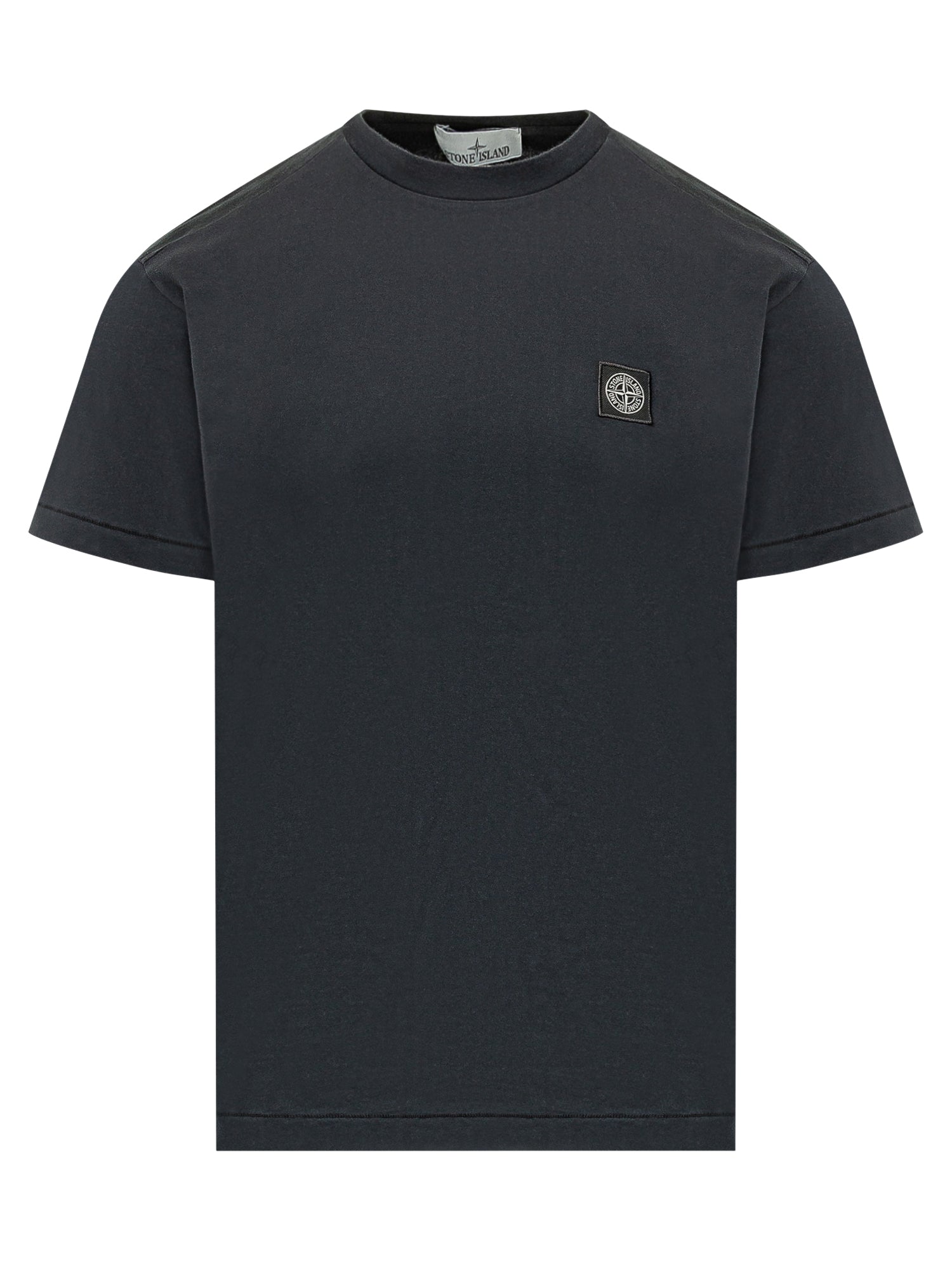 Оригінальна Basic T-Shirt With Patch Stone island – боковий вид