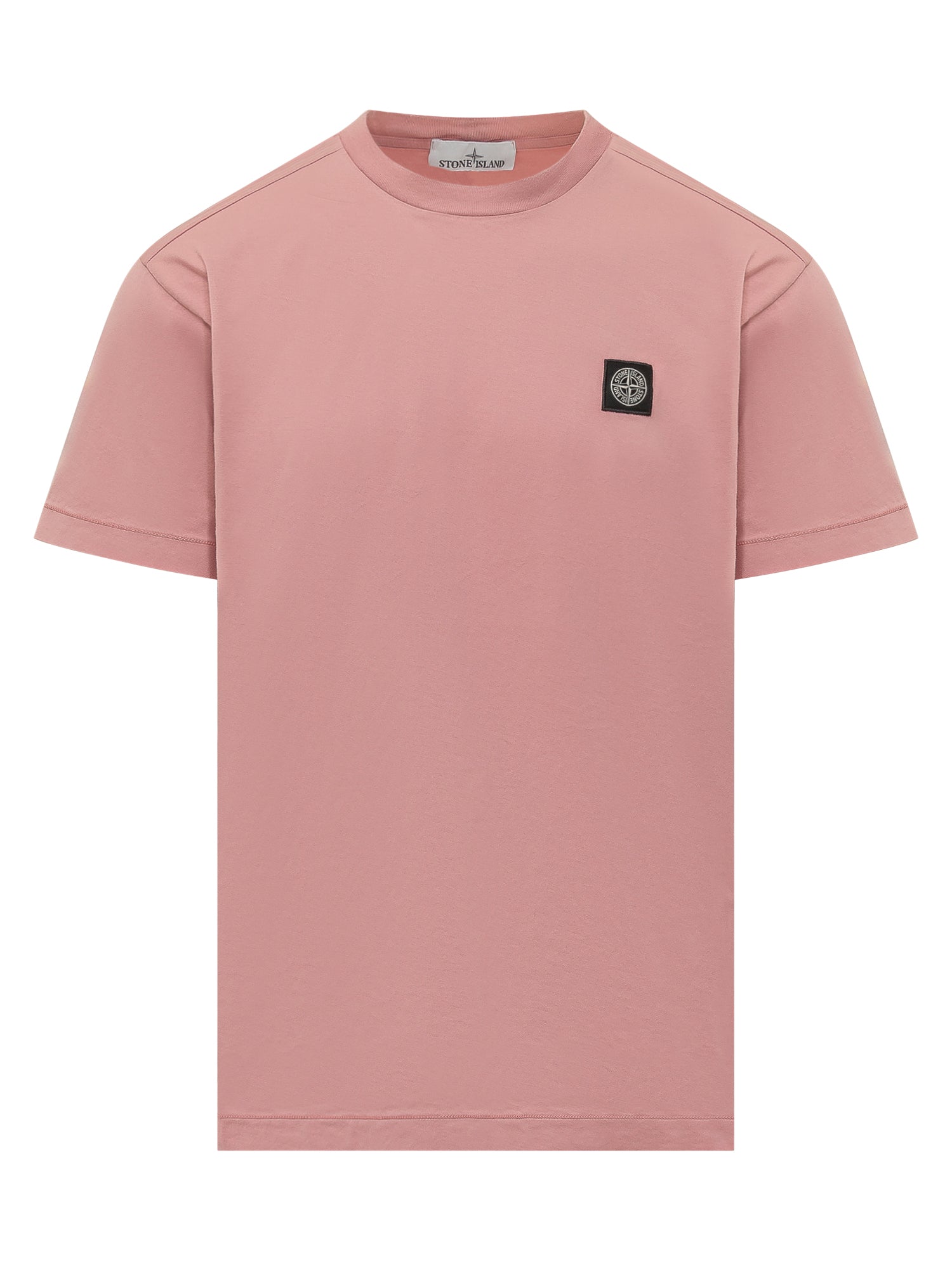 Оригінальна Basic T-Shirt With Patch Stone island – боковий вид