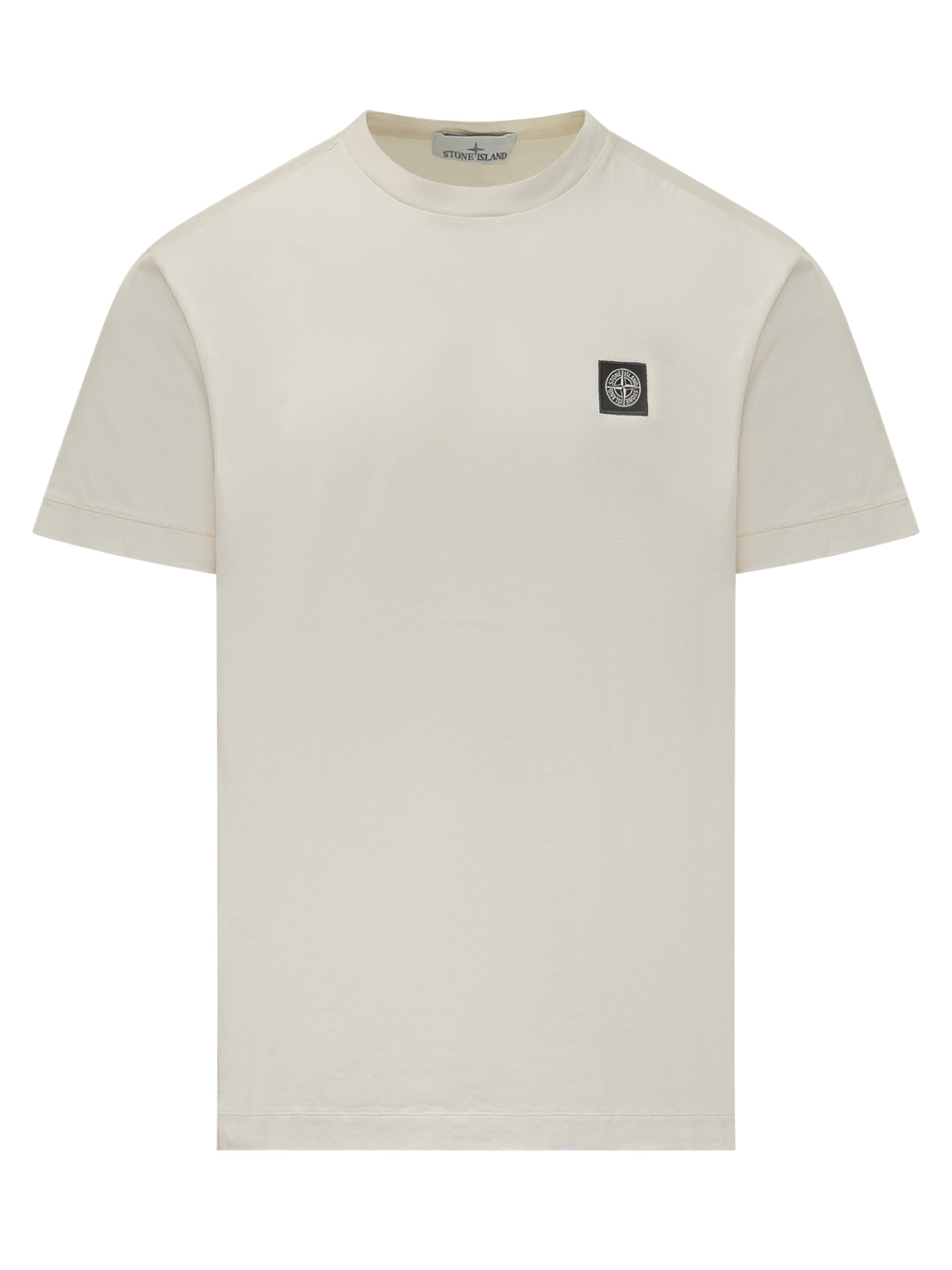 Оригінальна Basic T-Shirt With Patch Stone island – боковий вид