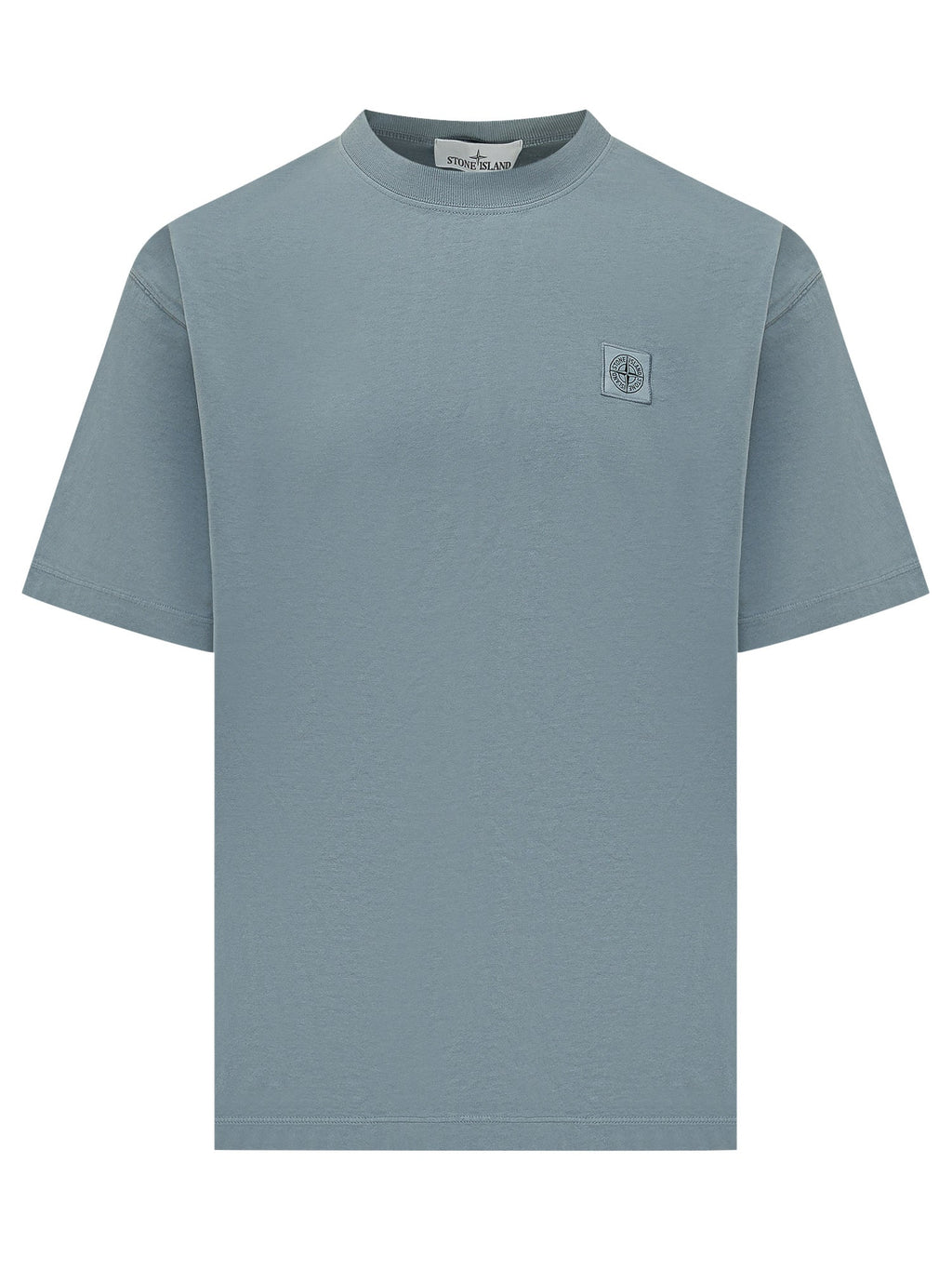 Оригінальна Basic T-Shirt With Patch Stone island – боковий вид