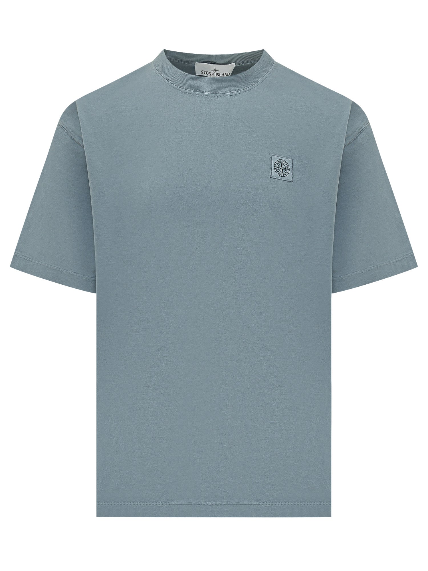 Оригінальна Basic T-Shirt With Patch Stone island – боковий вид