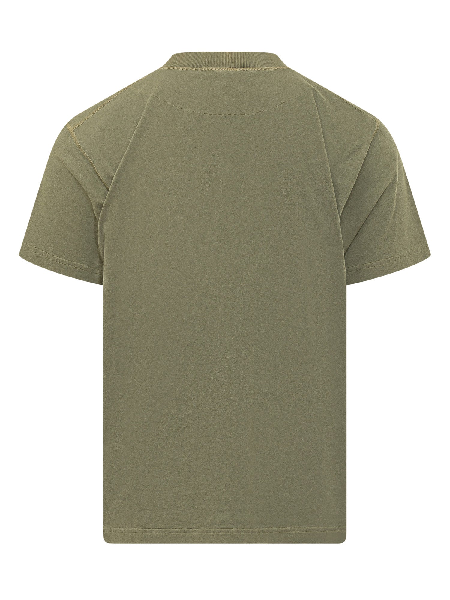 Оригінальна Crew Neck Short Sleeve T-Shirt With Chest Pocket Stone island – вид ззаду