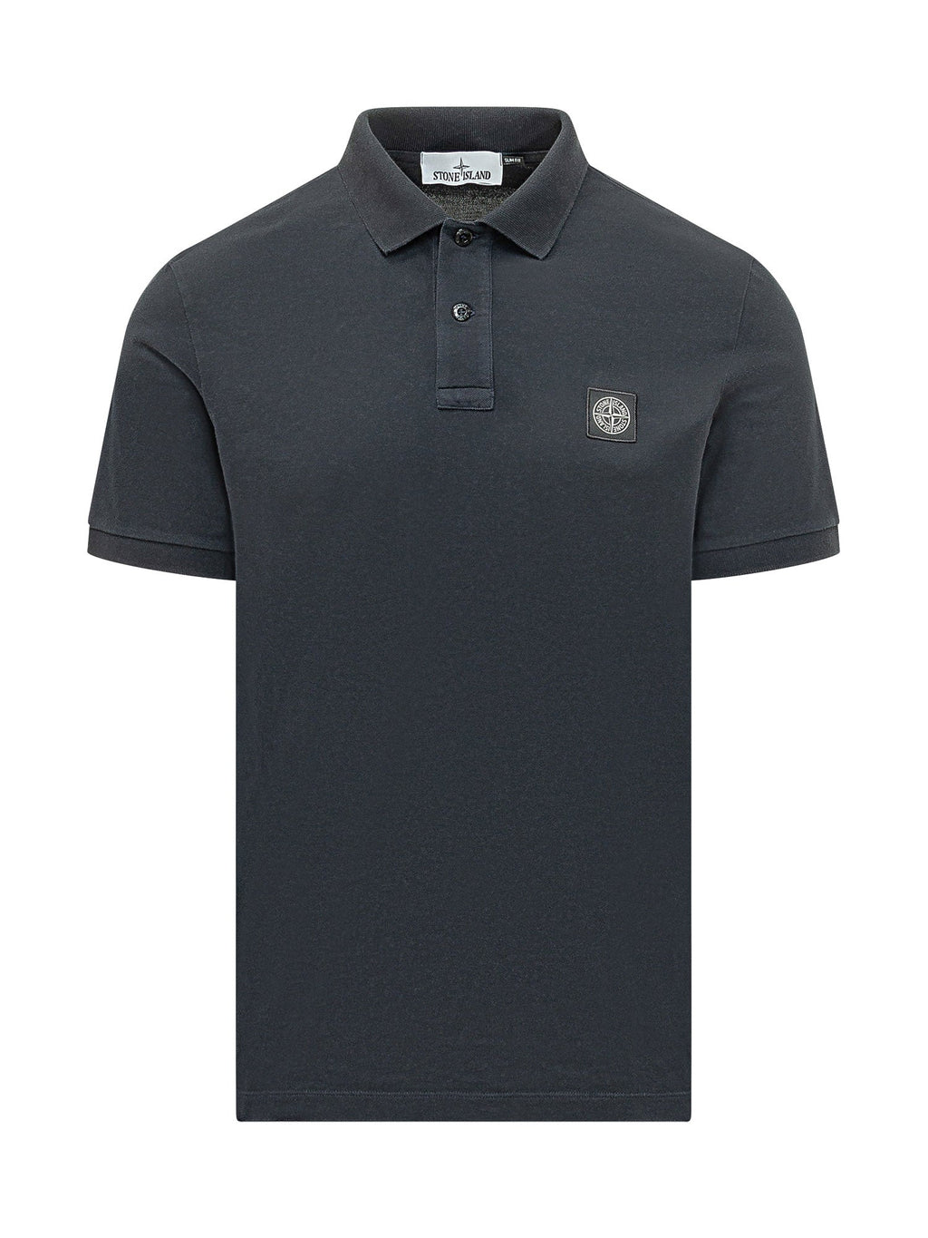 Short Sleeve Polo Shirt With Patch Stone island – Гарантія оригінальності – боковий вид