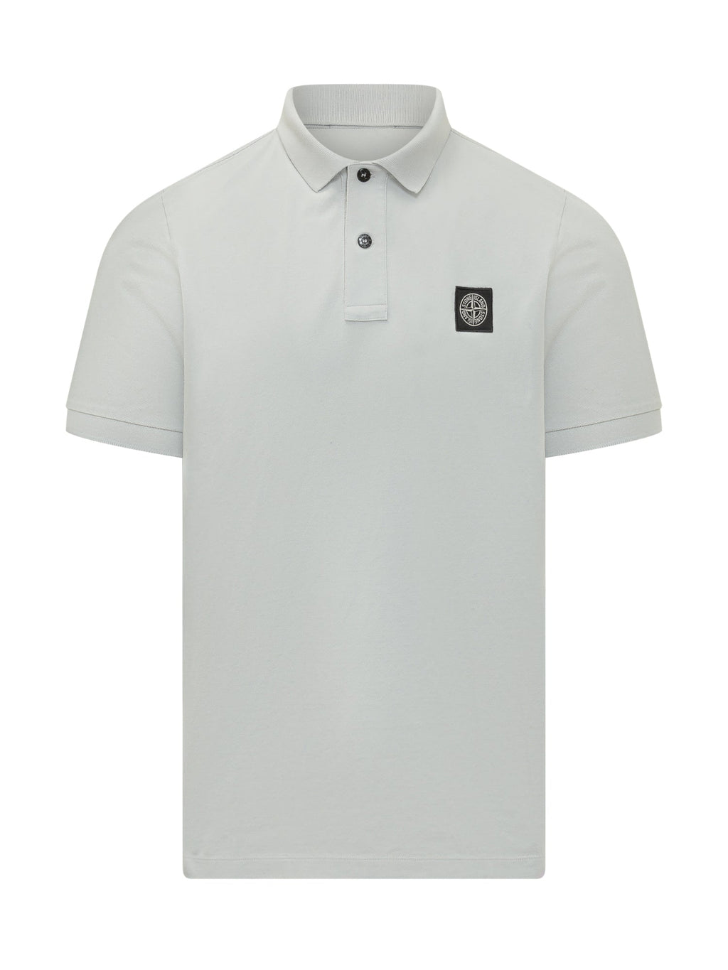 Short Sleeve Polo With Chest Patch And Buttons Stone island – Гарантія оригінальності – боковий вид