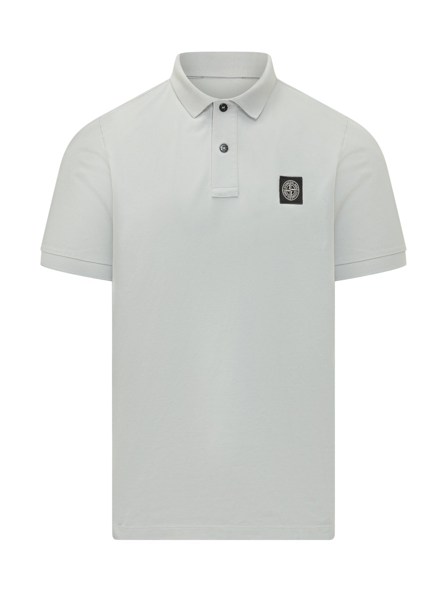 Short Sleeve Polo With Chest Patch And Buttons Stone island – Гарантія оригінальності – боковий вид
