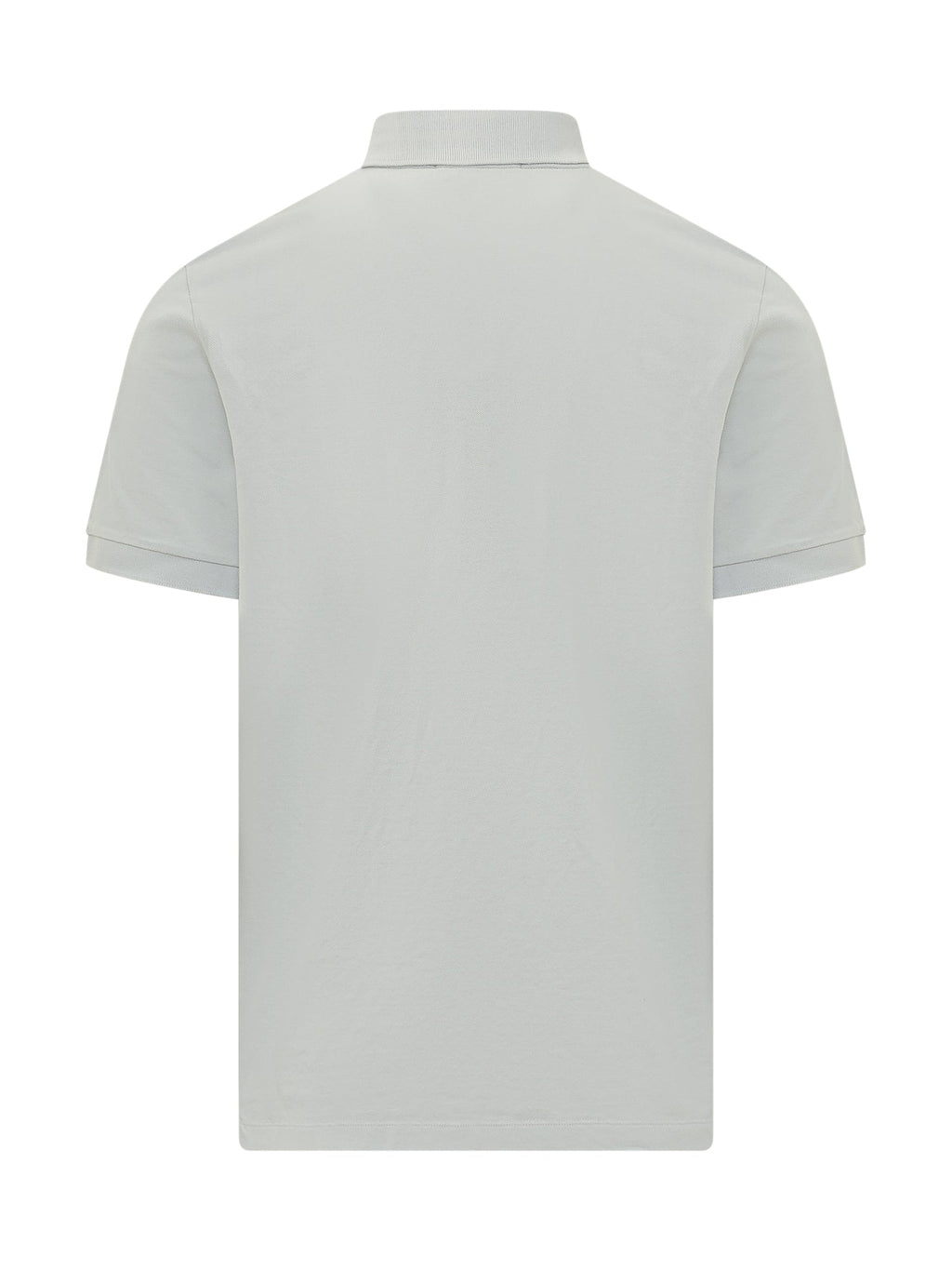 Short Sleeve Polo With Chest Patch And Buttons Stone island – Гарантія оригінальності – вид ззаду