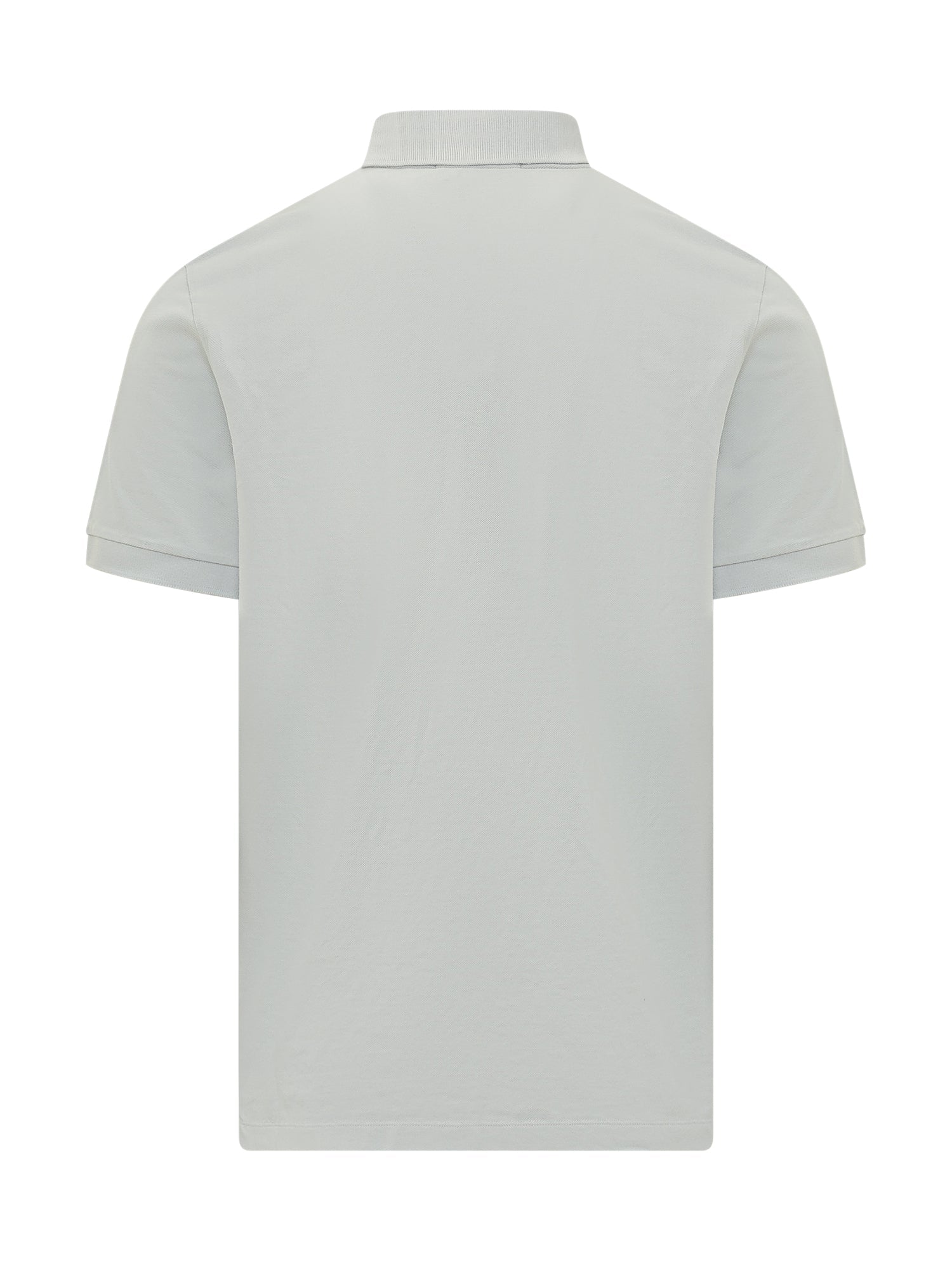 Short Sleeve Polo With Chest Patch And Buttons Stone island – Гарантія оригінальності – вид ззаду