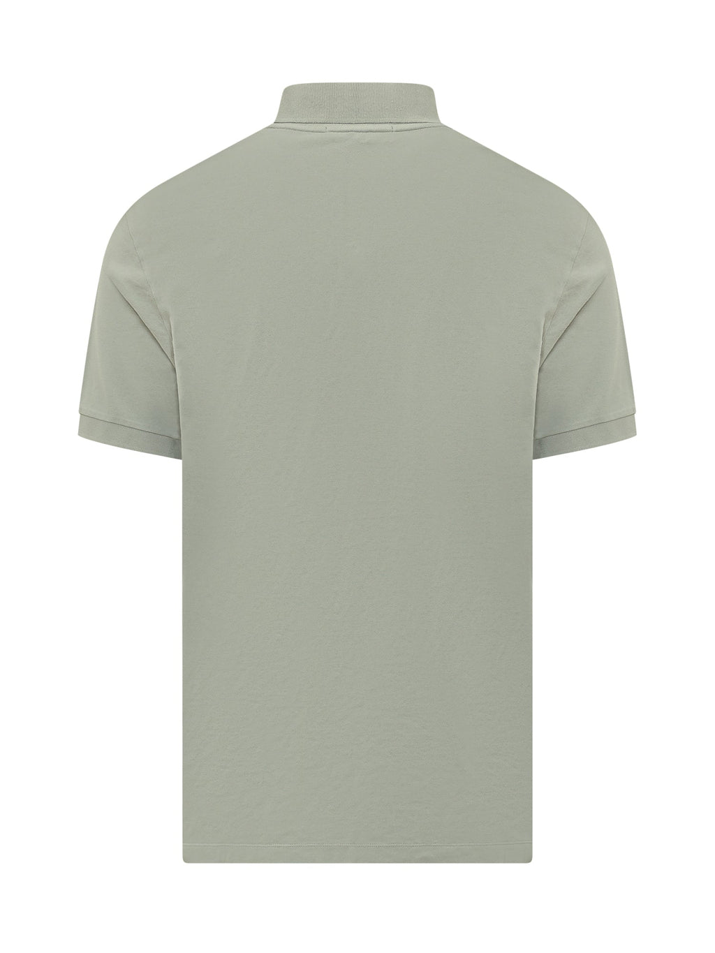 Short Sleeve Polo With Chest Patch And Buttons Stone island – Гарантія оригінальності – вид ззаду