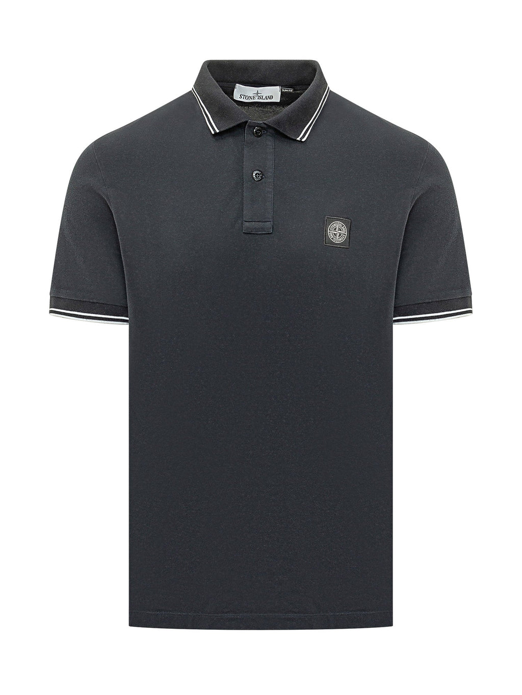 Short Sleeve Polo Shirt With Contrast Trims Stone island оригінал – Купити в Україні – боковий вид